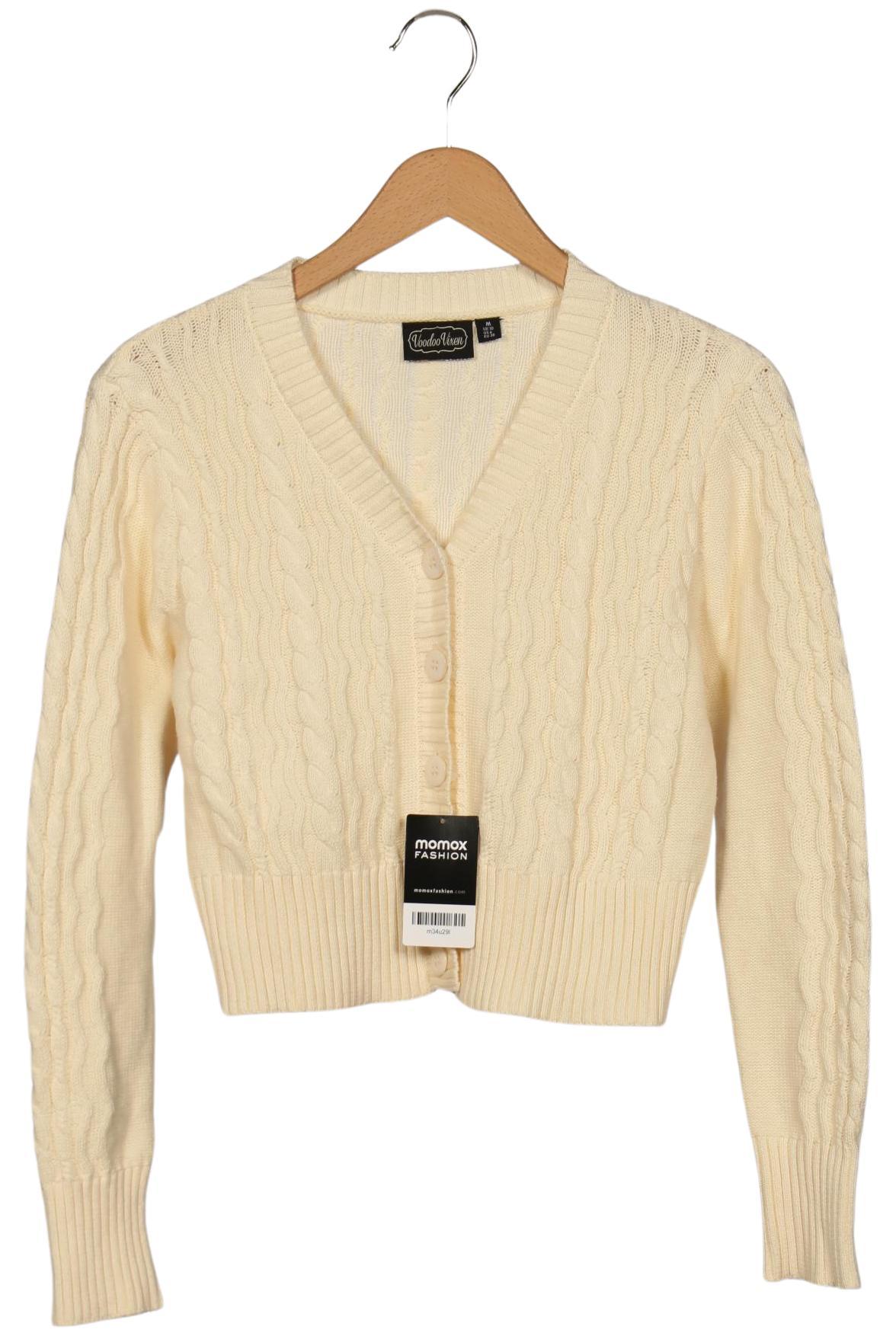 Thumbnail - Voodoo Vixen Damen Strickjacke, cremeweiß, Gr. 38