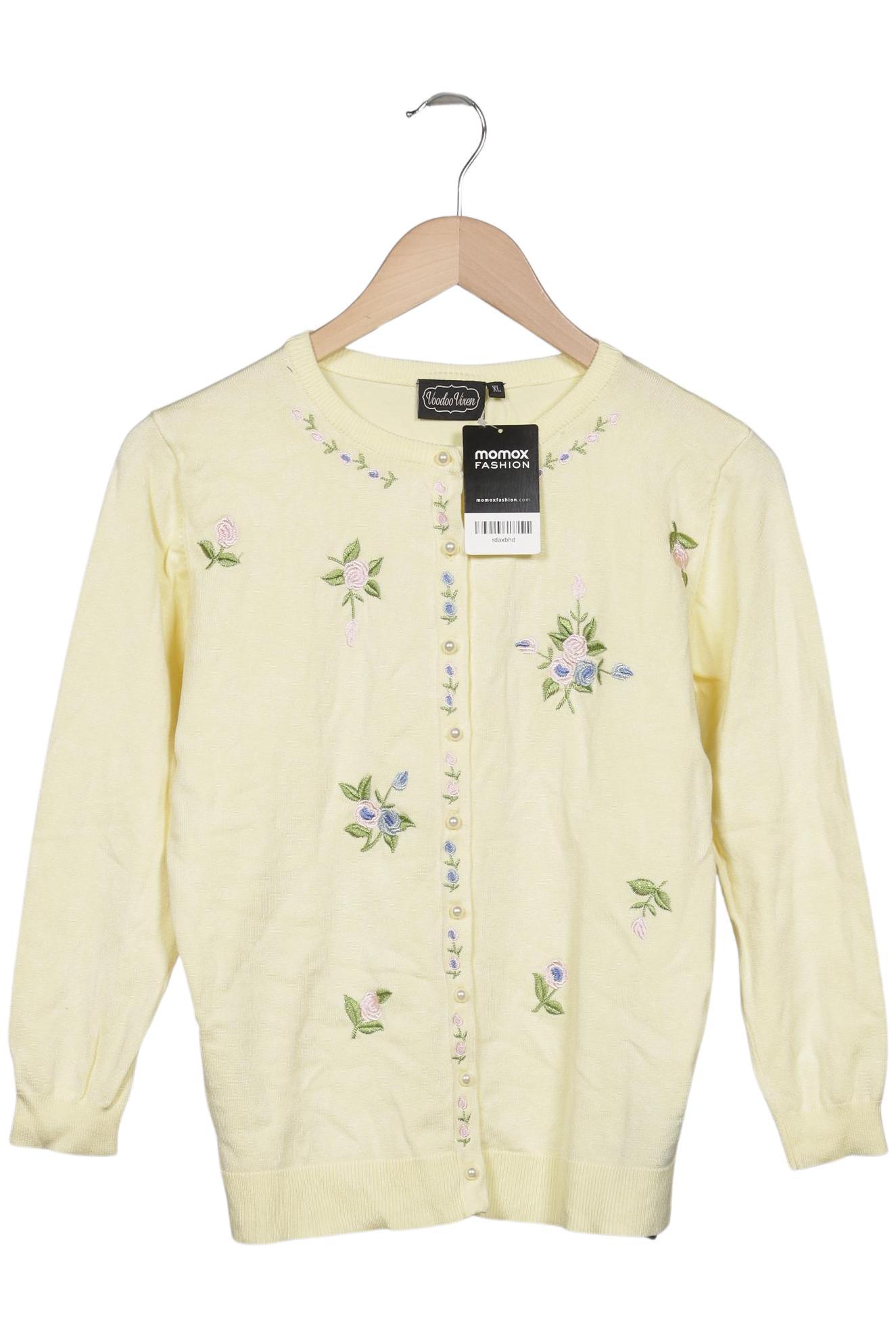 

Voodoo Vixen Damen Strickjacke, gelb, Gr. 44