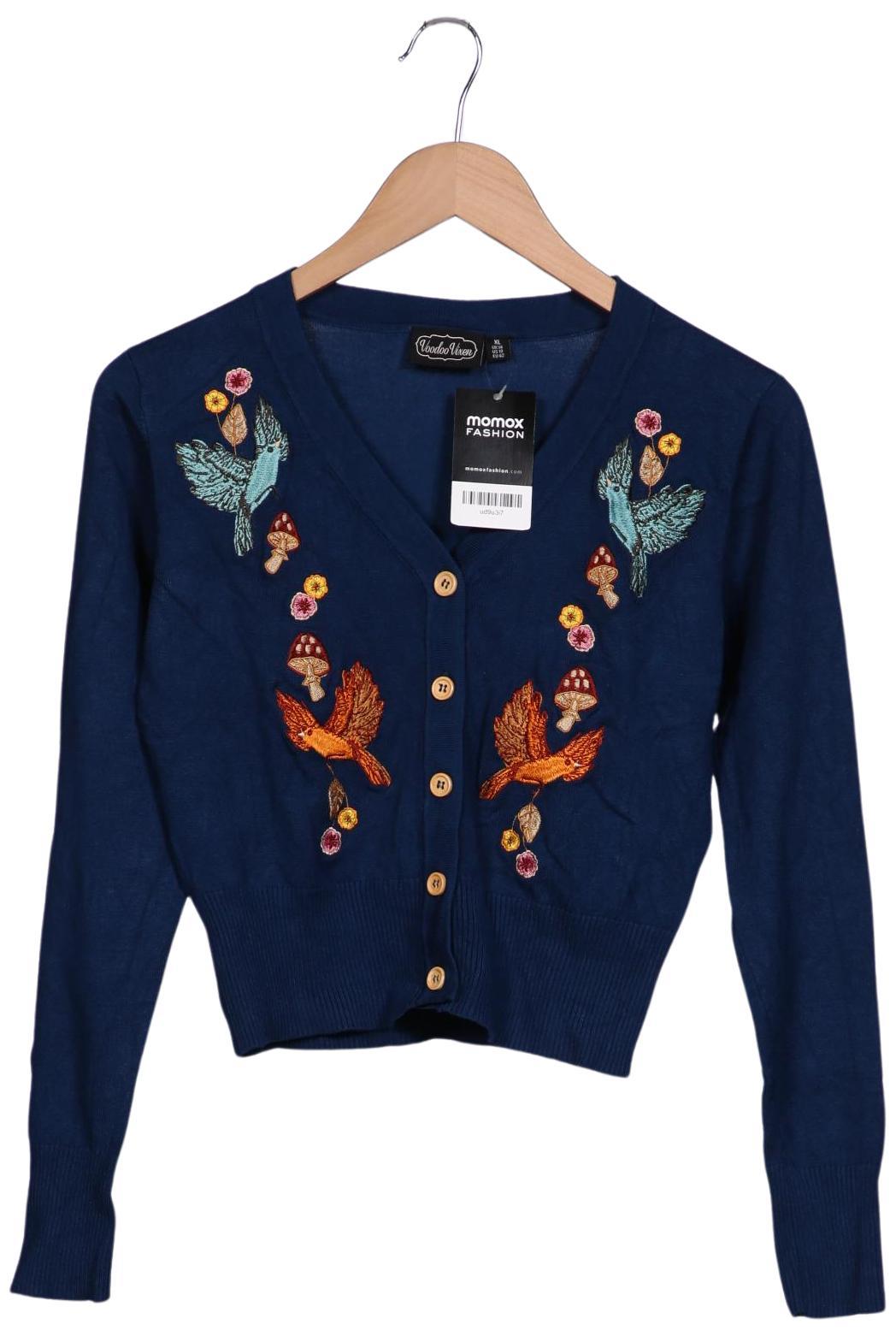 

Voodoo Vixen Damen Strickjacke, blau, Gr. 42