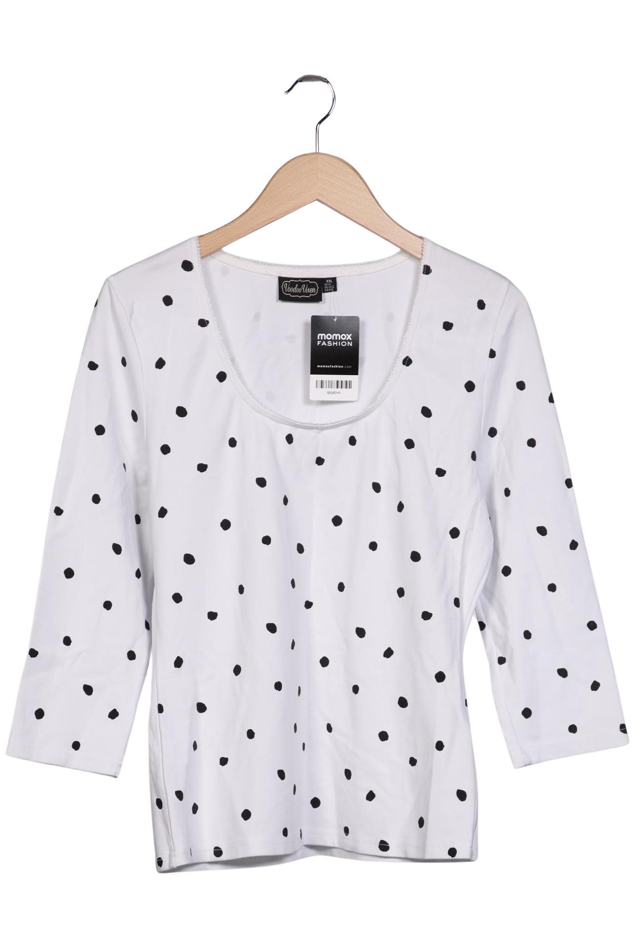 

Voodoo Vixen Damen Langarmshirt, weiß, Gr. 44