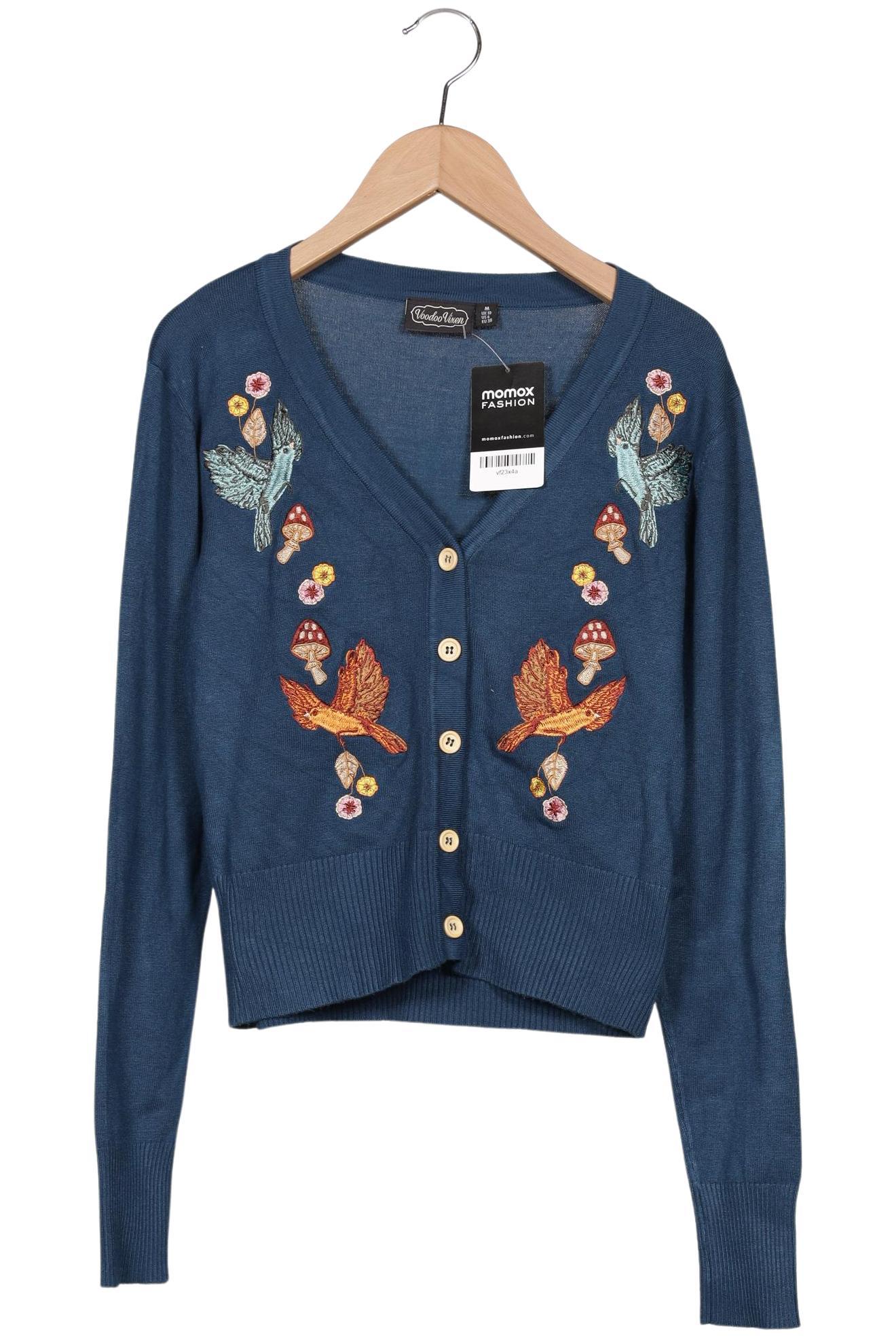 

Voodoo Vixen Damen Strickjacke, blau, Gr. 38