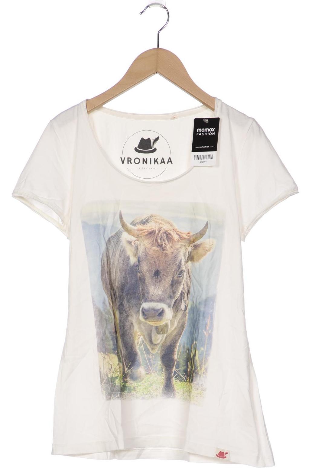 

VRONIKAA Damen T-Shirt, cremeweiß