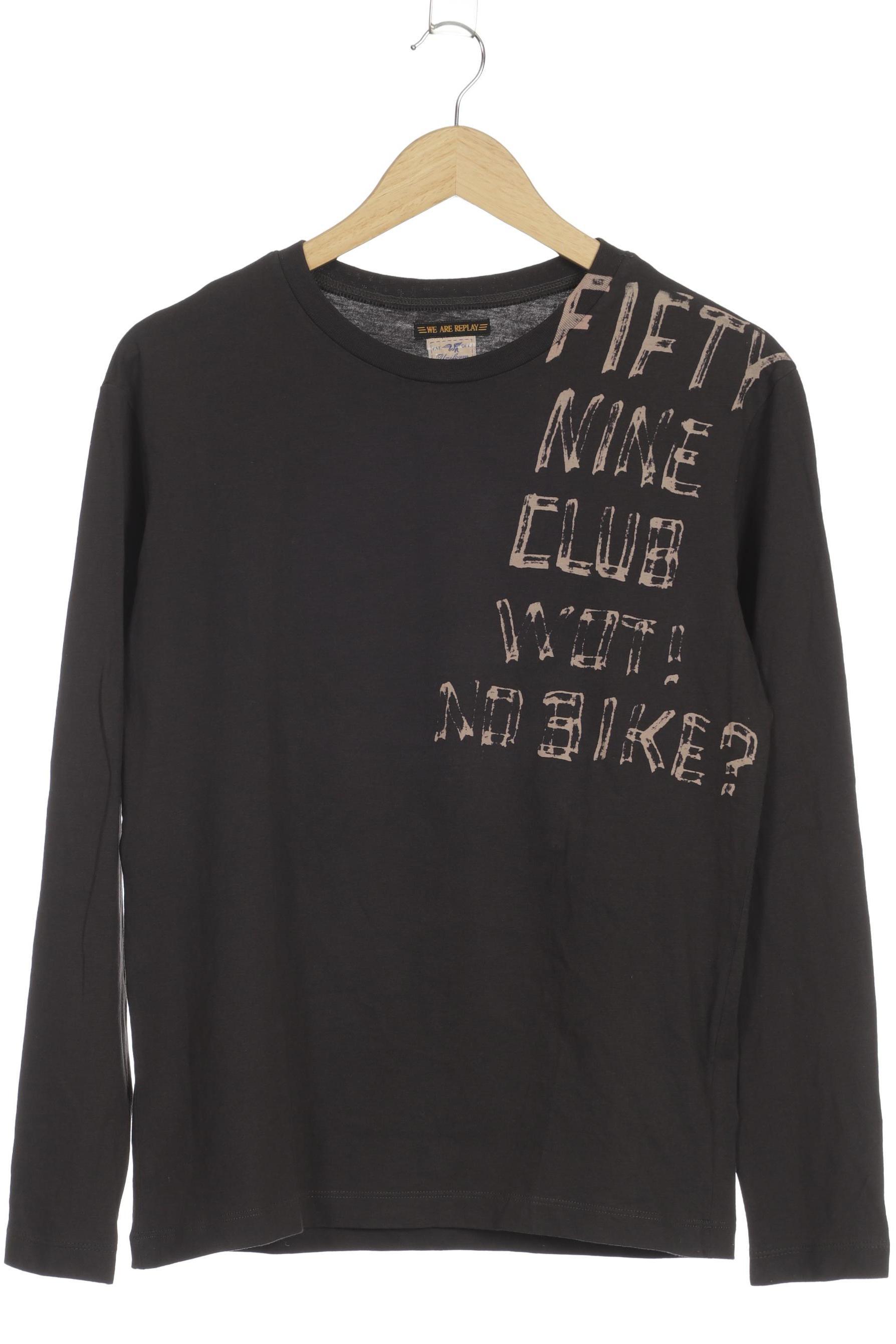 Thumbnail - WE ARE Replay Herren Langarmshirt, grau, Gr.