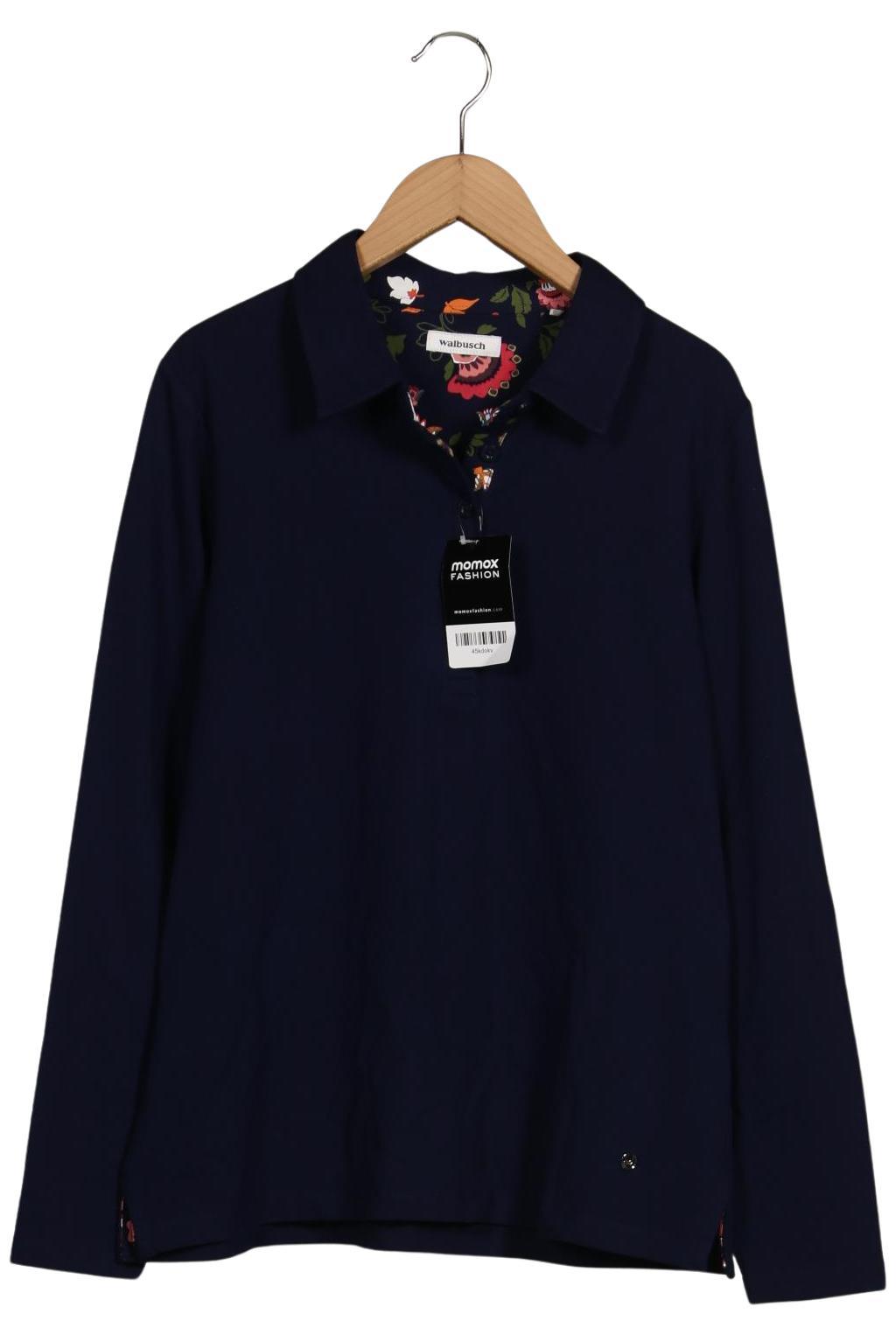 

Walbusch Damen Langarmshirt, marineblau, Gr. 44