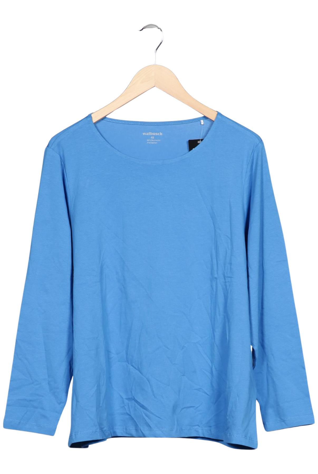 

Walbusch Damen Langarmshirt, blau, Gr. 48
