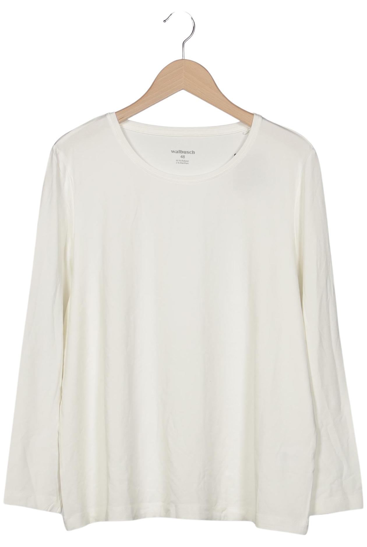 

Walbusch Damen Langarmshirt, weiß, Gr. 48