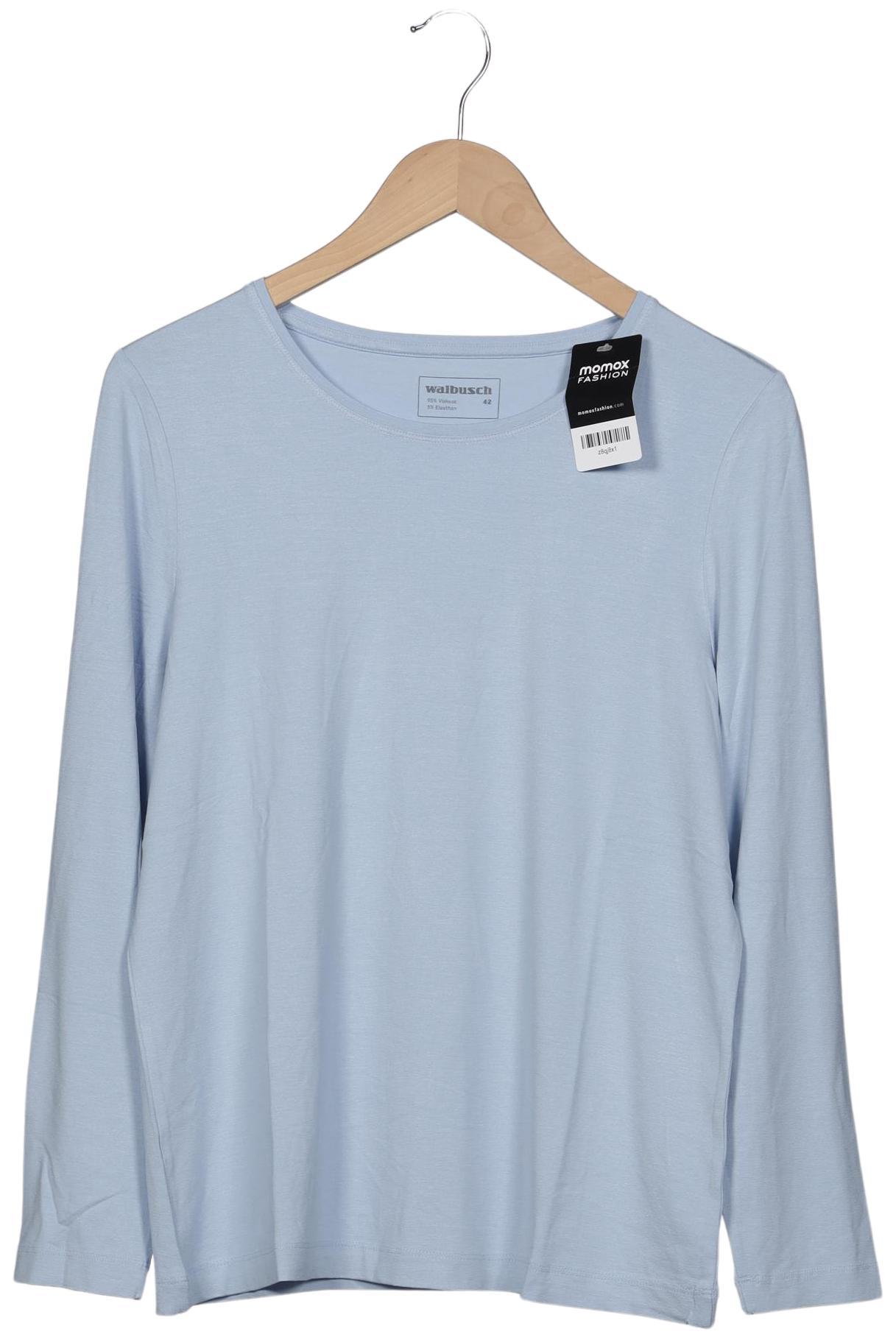 

Walbusch Damen Langarmshirt, hellblau, Gr. 42