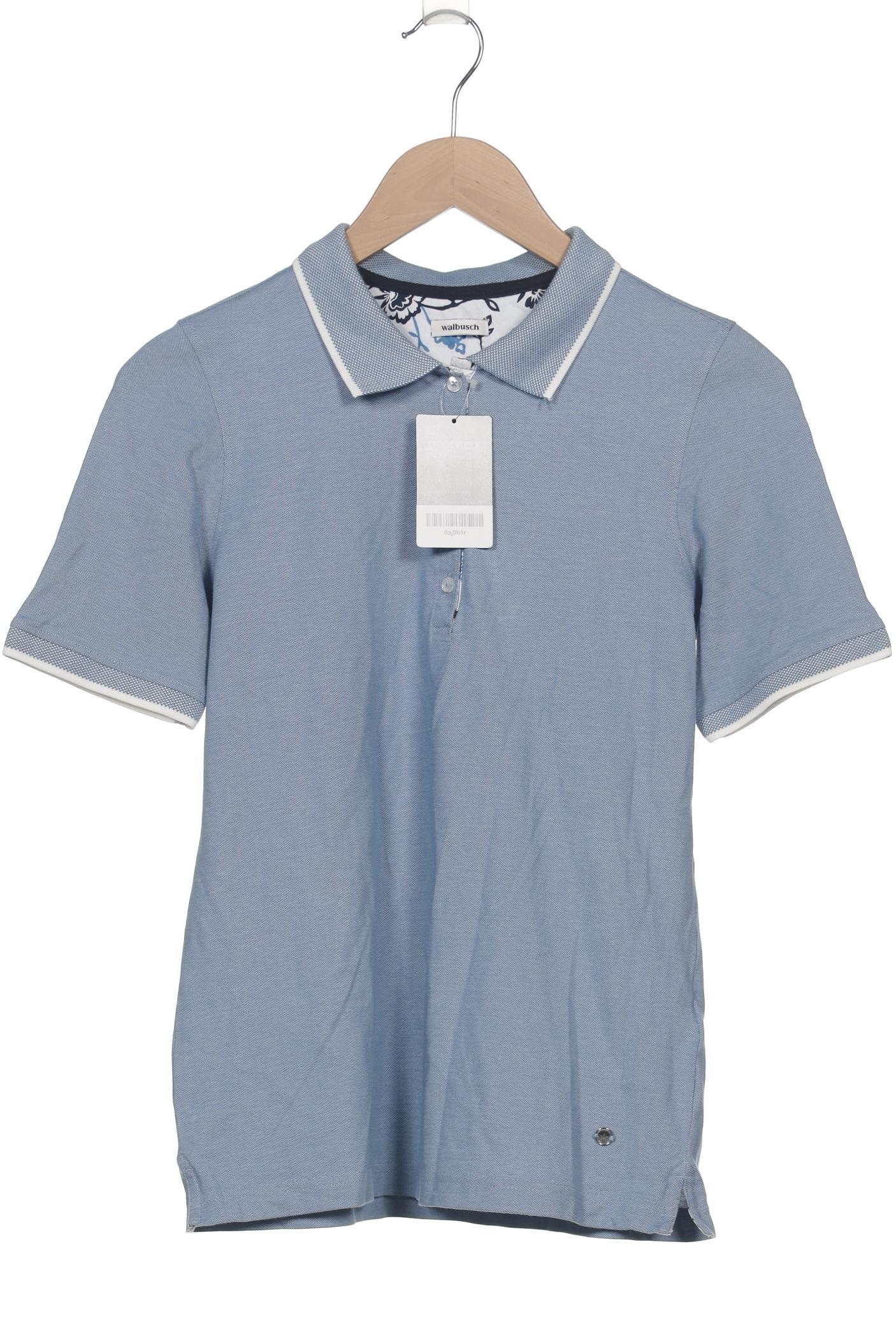 

Walbusch Damen Poloshirt, blau, Gr. 36