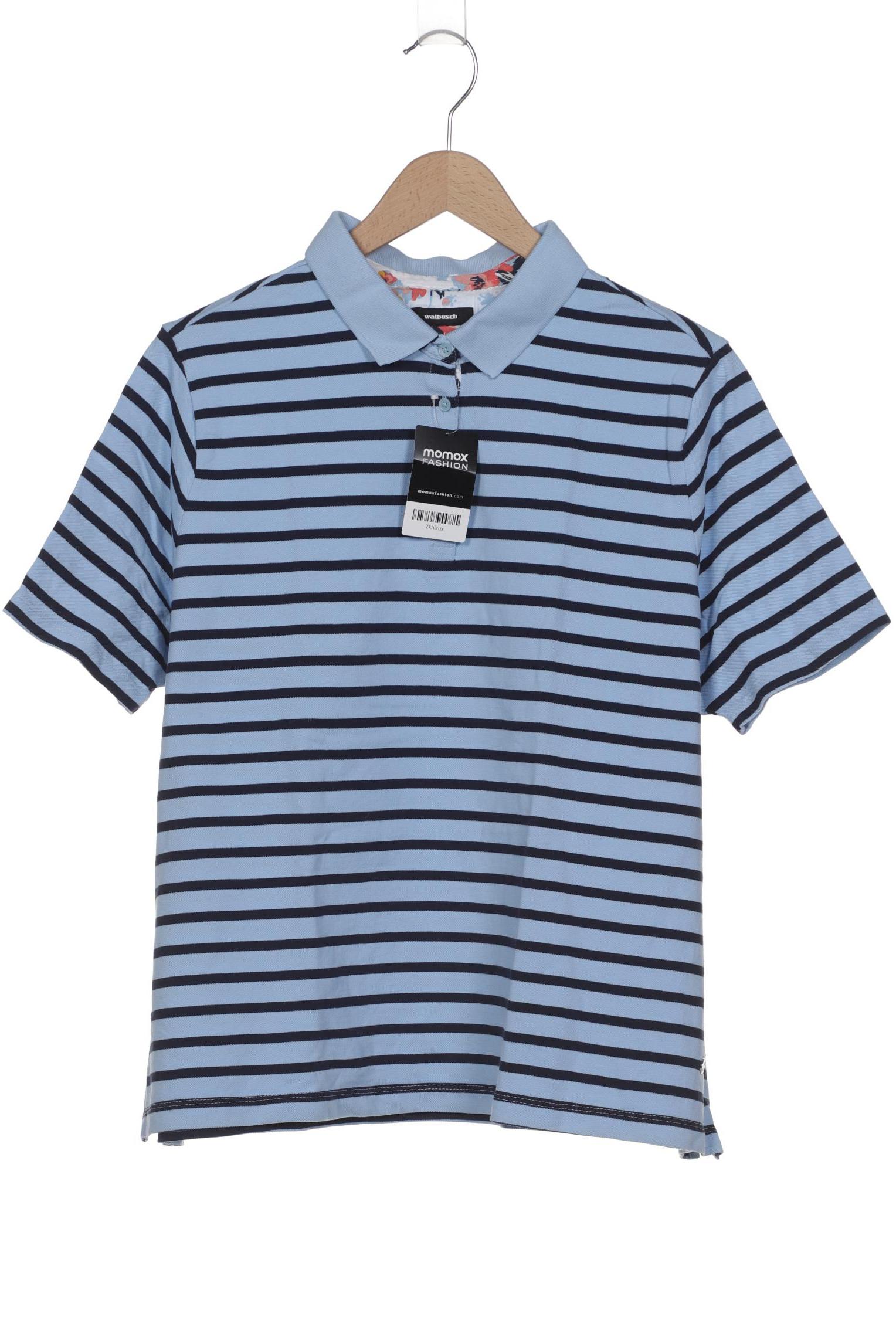

Walbusch Damen Poloshirt, blau, Gr. 52