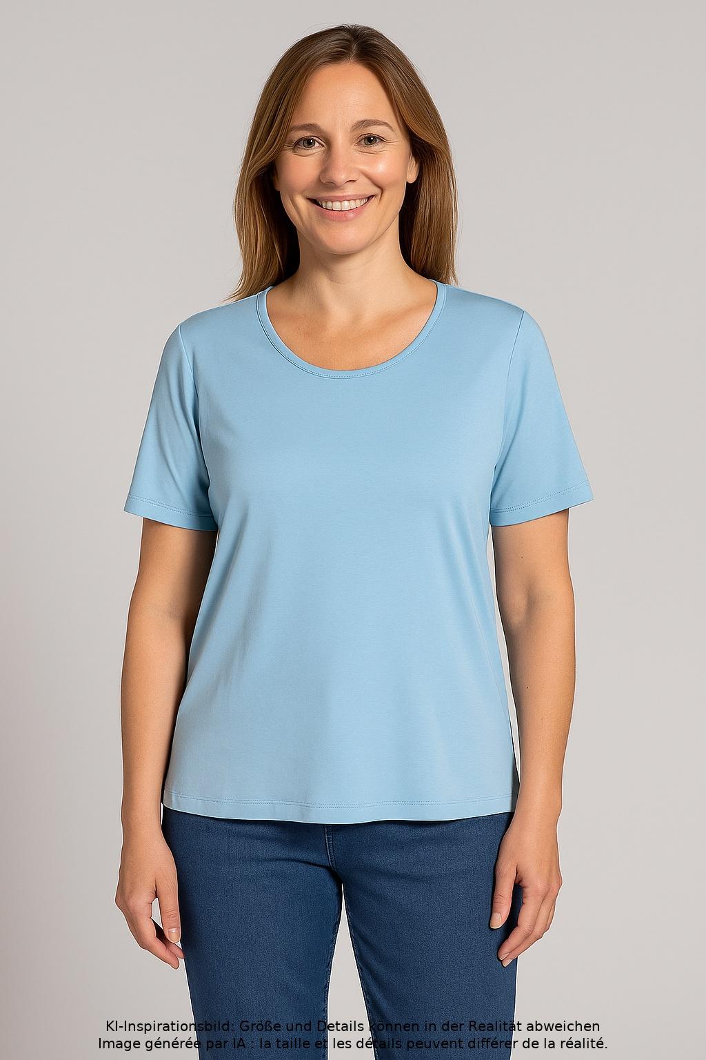 

Walbusch Damen T-Shirt, hellblau, Gr. 44