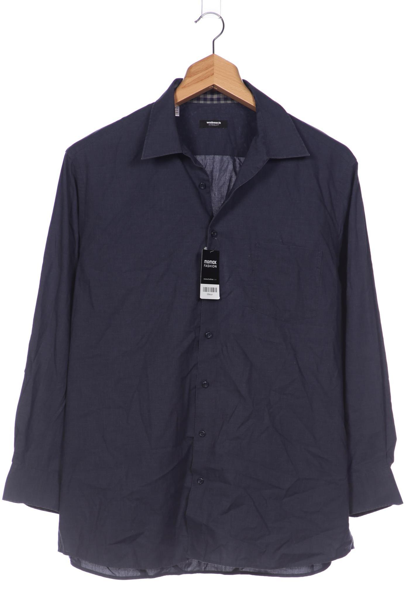 

Walbusch Herren Hemd, marineblau, Gr. 56