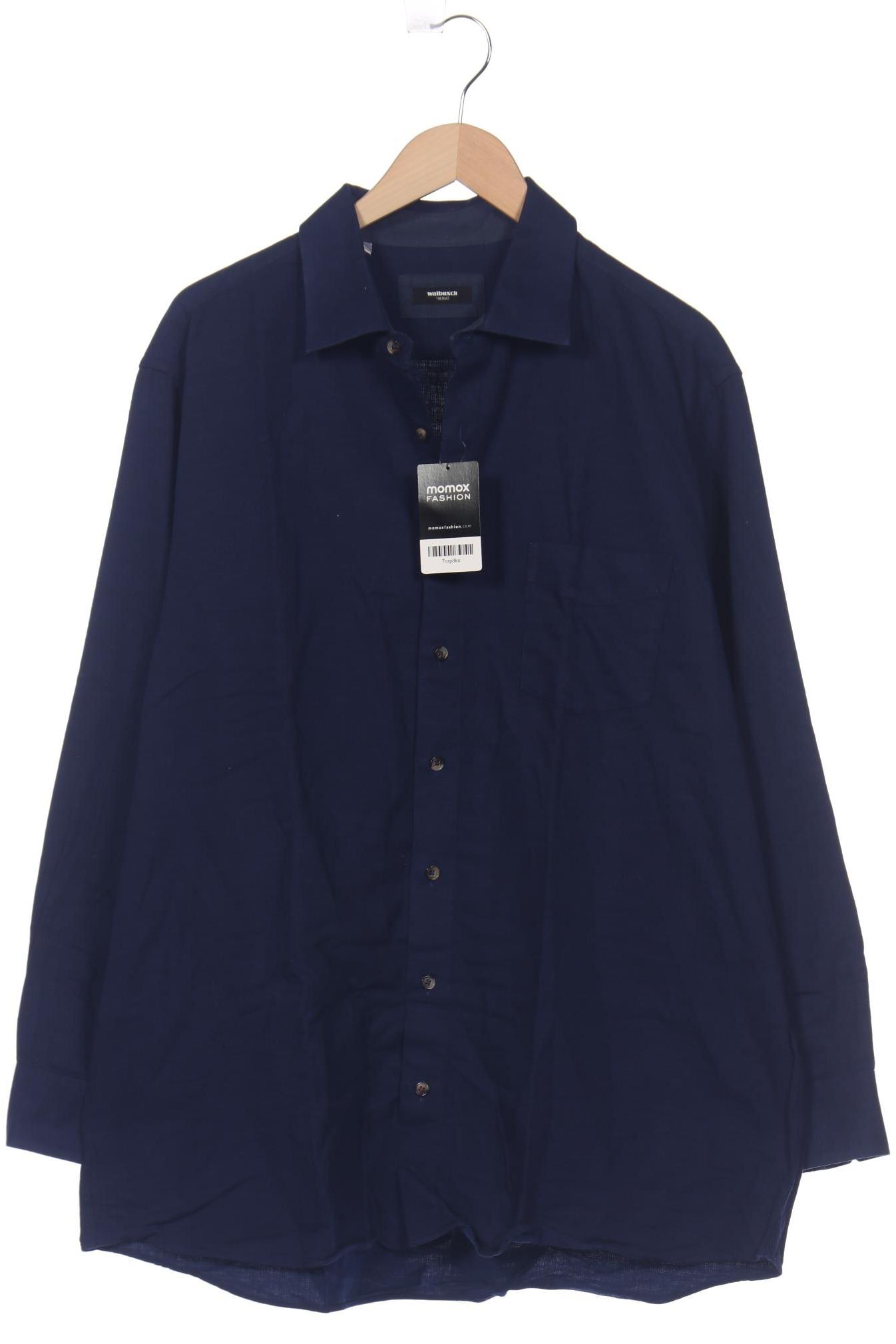 

Walbusch Herren Hemd, marineblau, Gr. 56