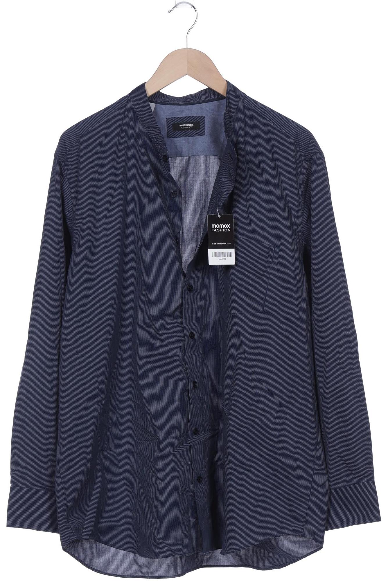 

Walbusch Herren Hemd, marineblau, Gr. 56