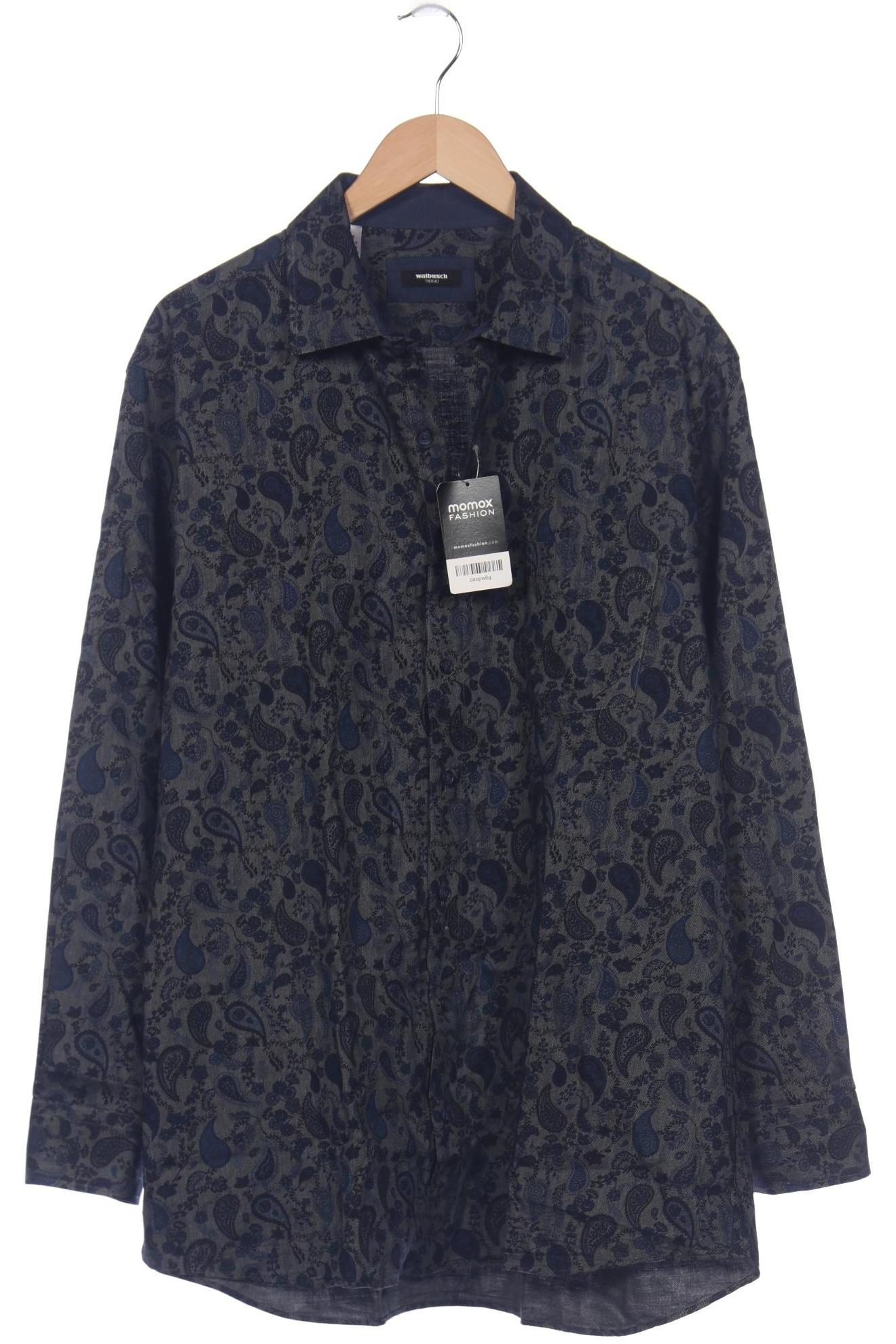 

Walbusch Herren Hemd, marineblau, Gr. 56