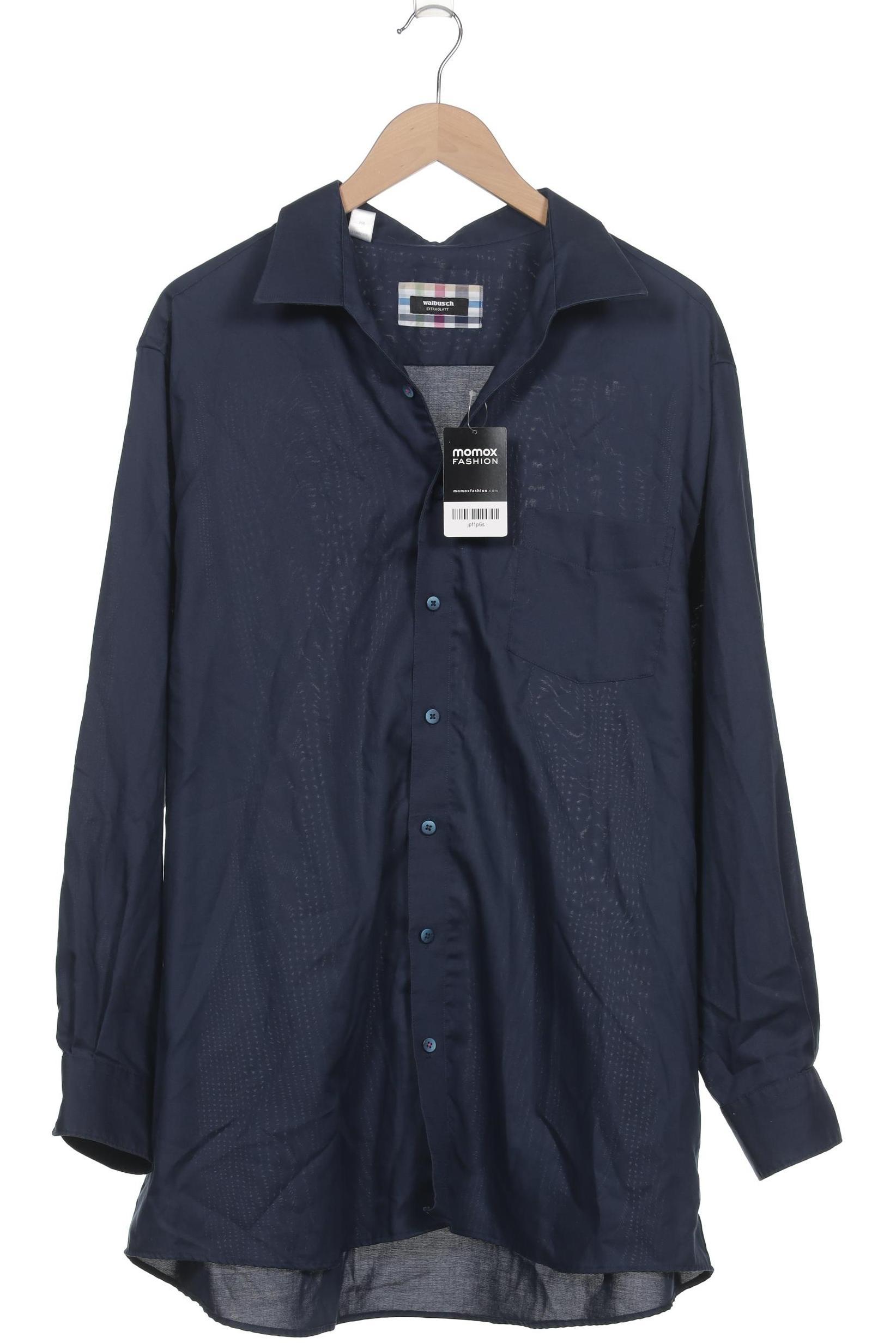 

Walbusch Herren Hemd, marineblau, Gr. 56