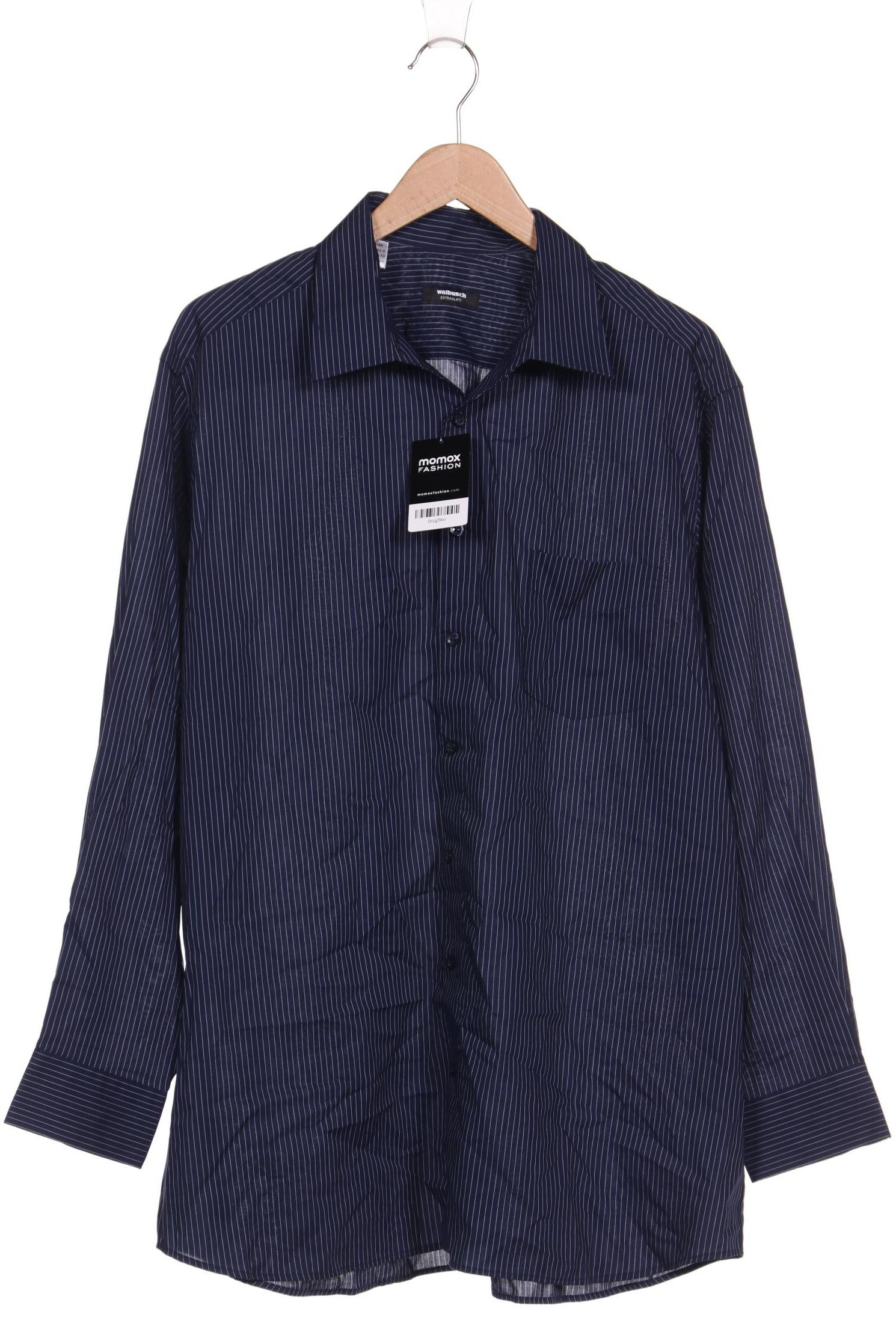

Walbusch Herren Hemd, marineblau, Gr. 56