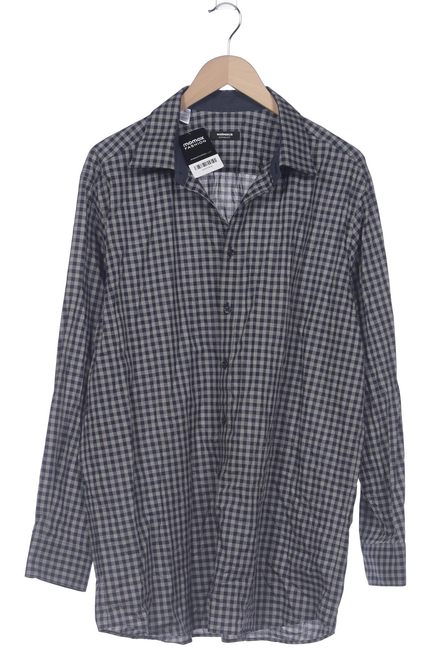 

Walbusch Herren Hemd, marineblau, Gr. 56