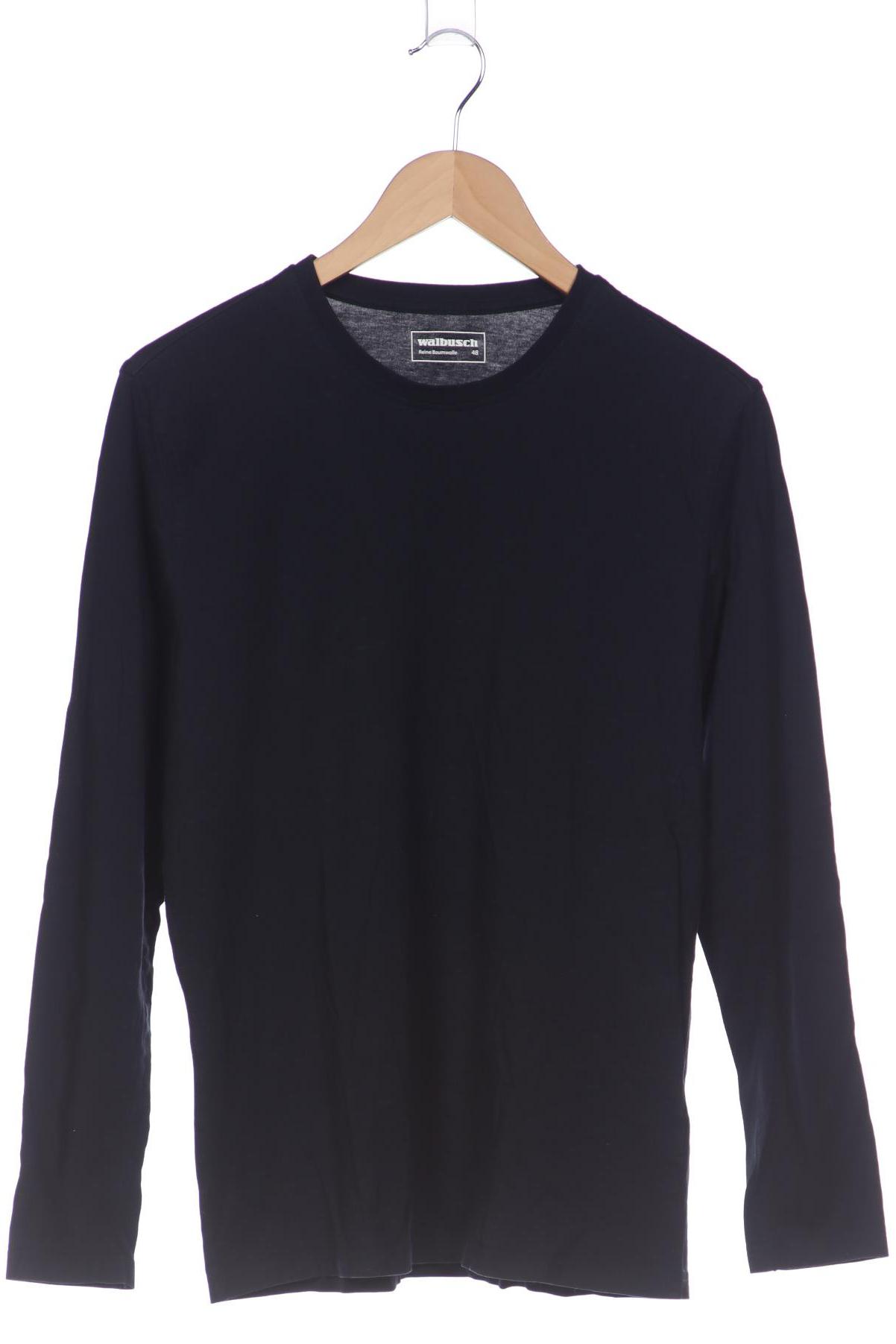 

Walbusch Herren Langarmshirt, marineblau, Gr. 48