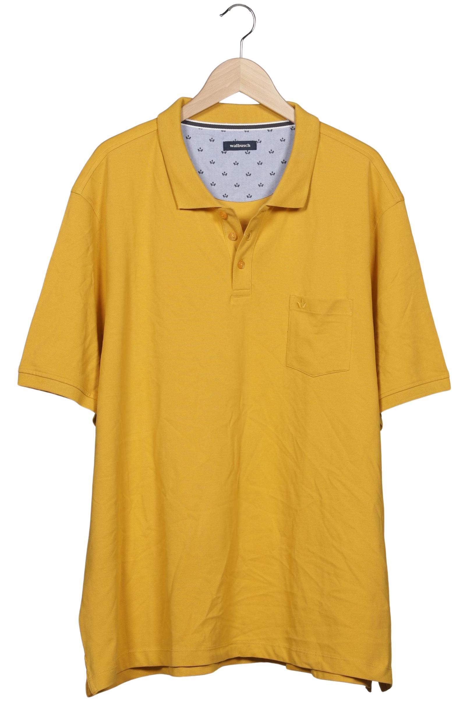 Thumbnail - Walbusch Herren Poloshirt, gelb, Gr. 62