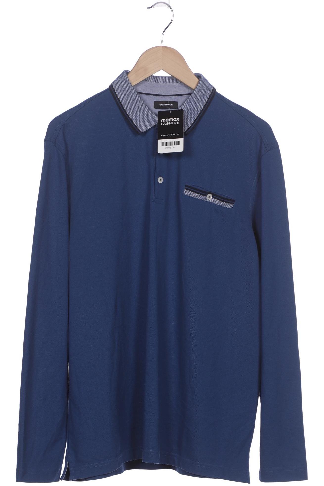 

Walbusch Herren Poloshirt, blau, Gr. 54