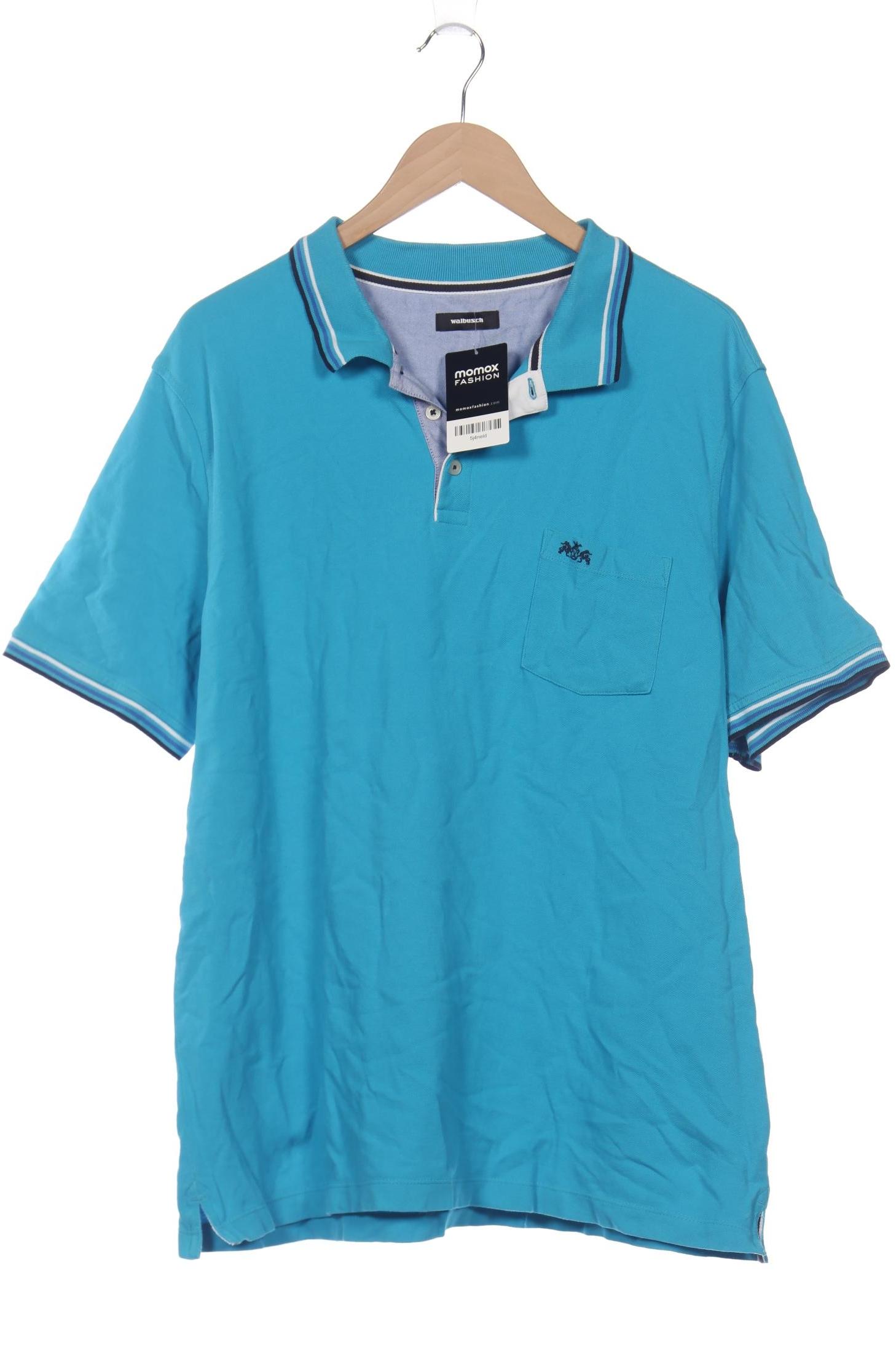 

Walbusch Herren Poloshirt, blau, Gr. 56
