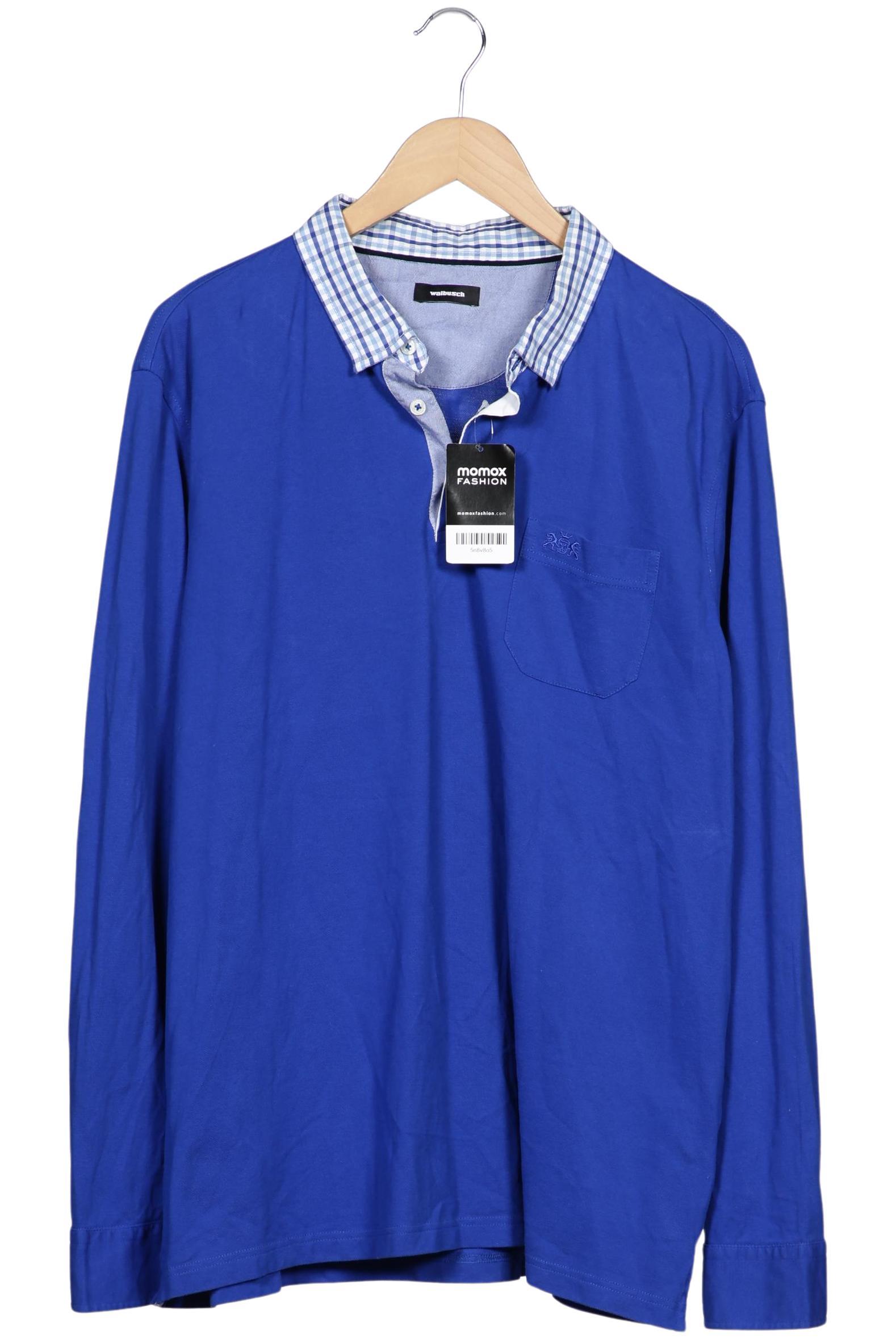 

Walbusch Herren Poloshirt, blau, Gr. 56