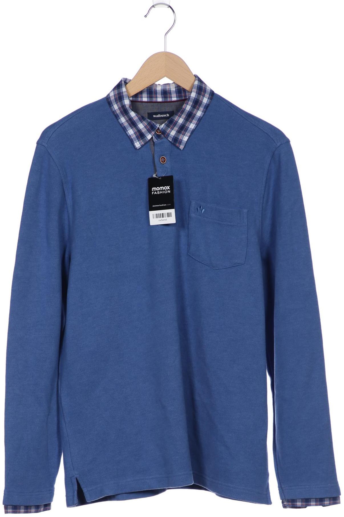

Walbusch Herren Poloshirt, blau, Gr. 48