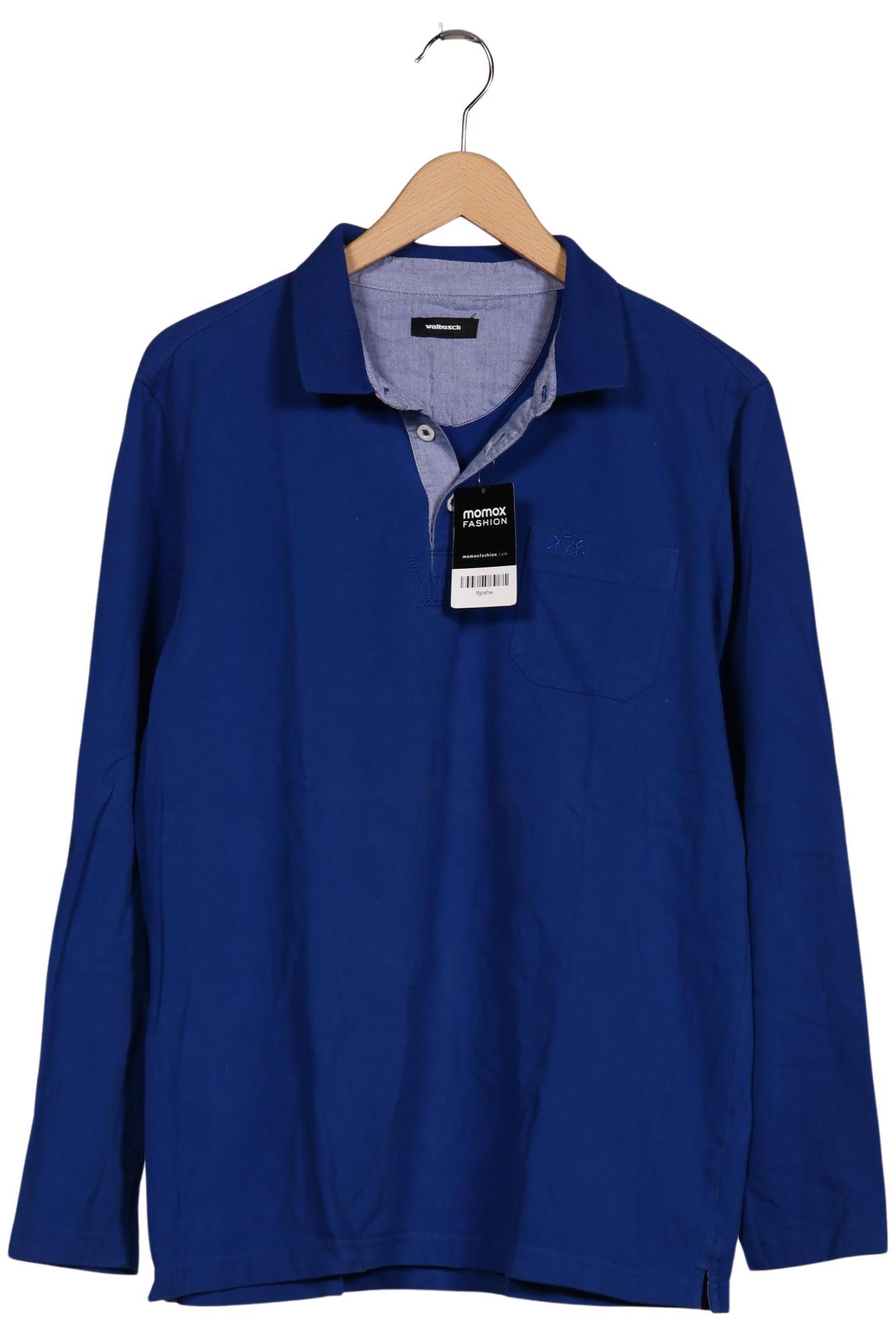 

Walbusch Herren Poloshirt, blau, Gr. 54