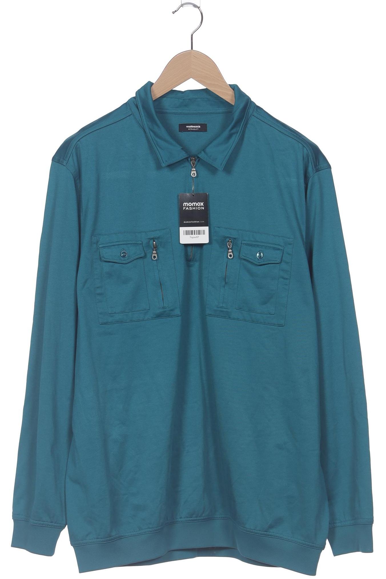 Thumbnail - Walbusch Herren Poloshirt, türkis, Gr. 58