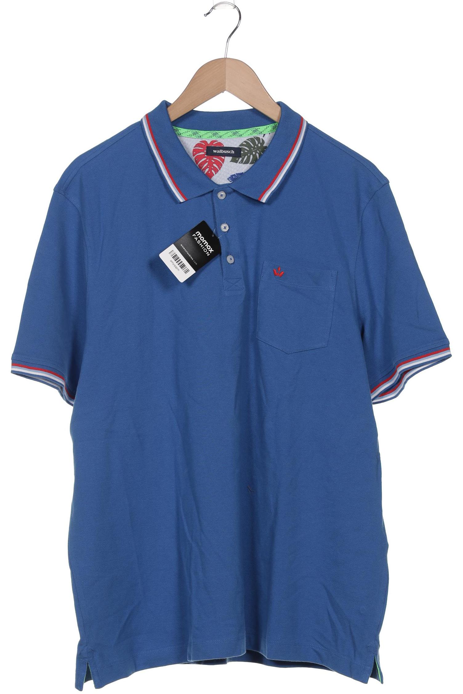 

Walbusch Herren Poloshirt, blau, Gr. 56