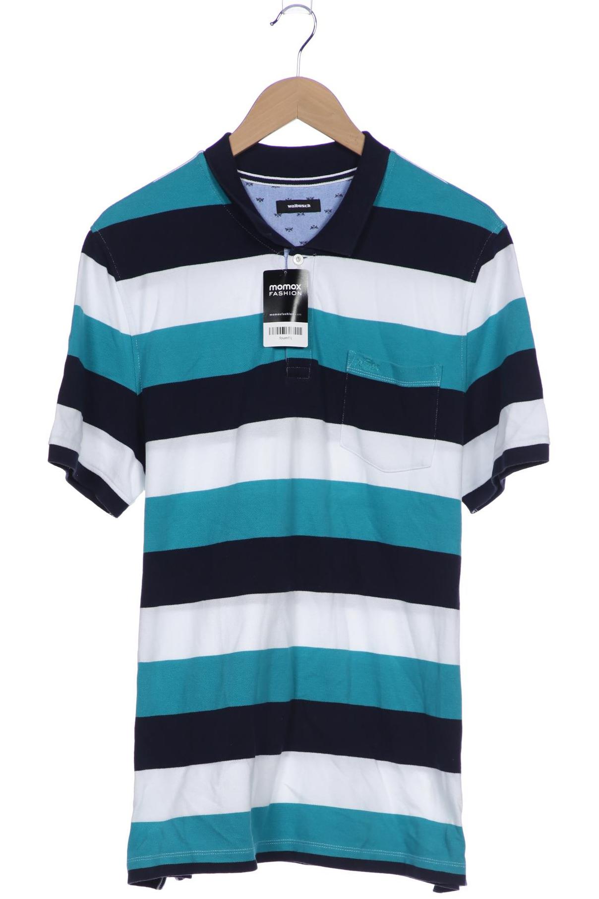 

Walbusch Herren Poloshirt, türkis, Gr. 54