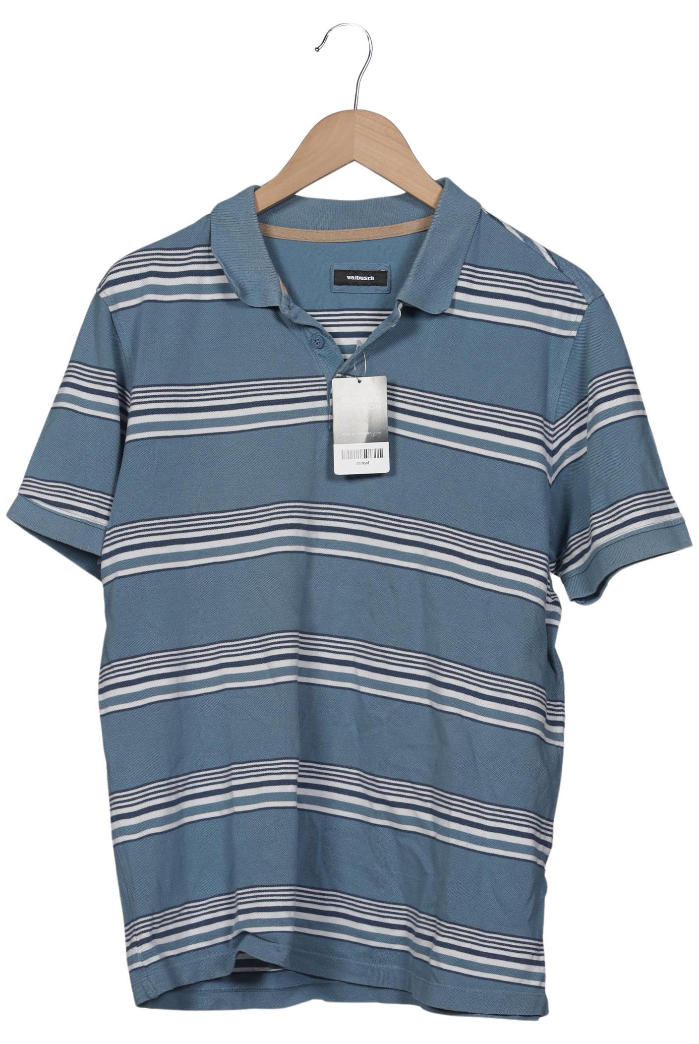 

Walbusch Herren Poloshirt, blau, Gr. 52