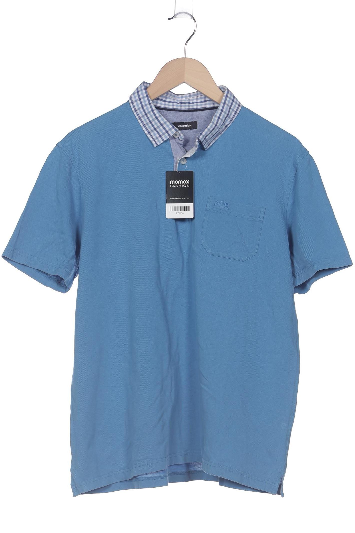 

Walbusch Herren Poloshirt, blau, Gr. 54