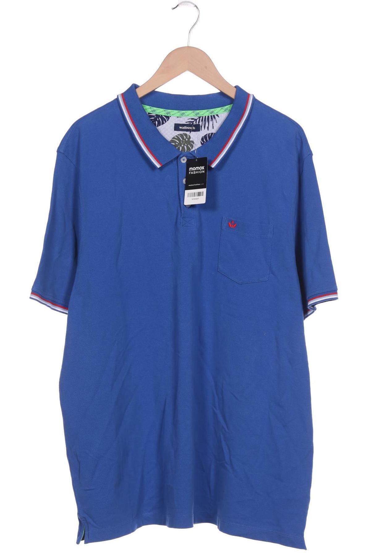 

Walbusch Herren Poloshirt, blau, Gr. 62