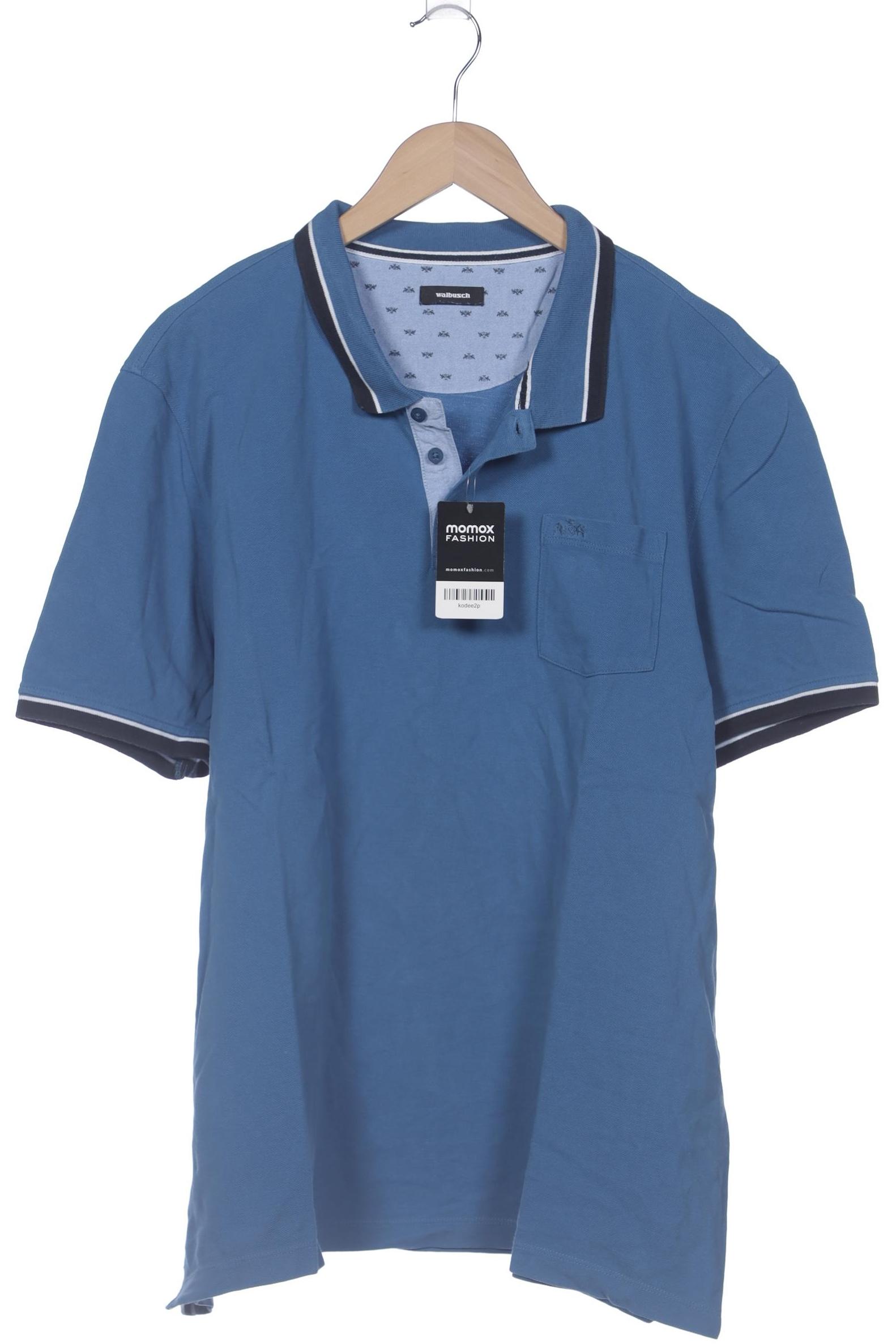 

Walbusch Herren Poloshirt, blau, Gr. 58
