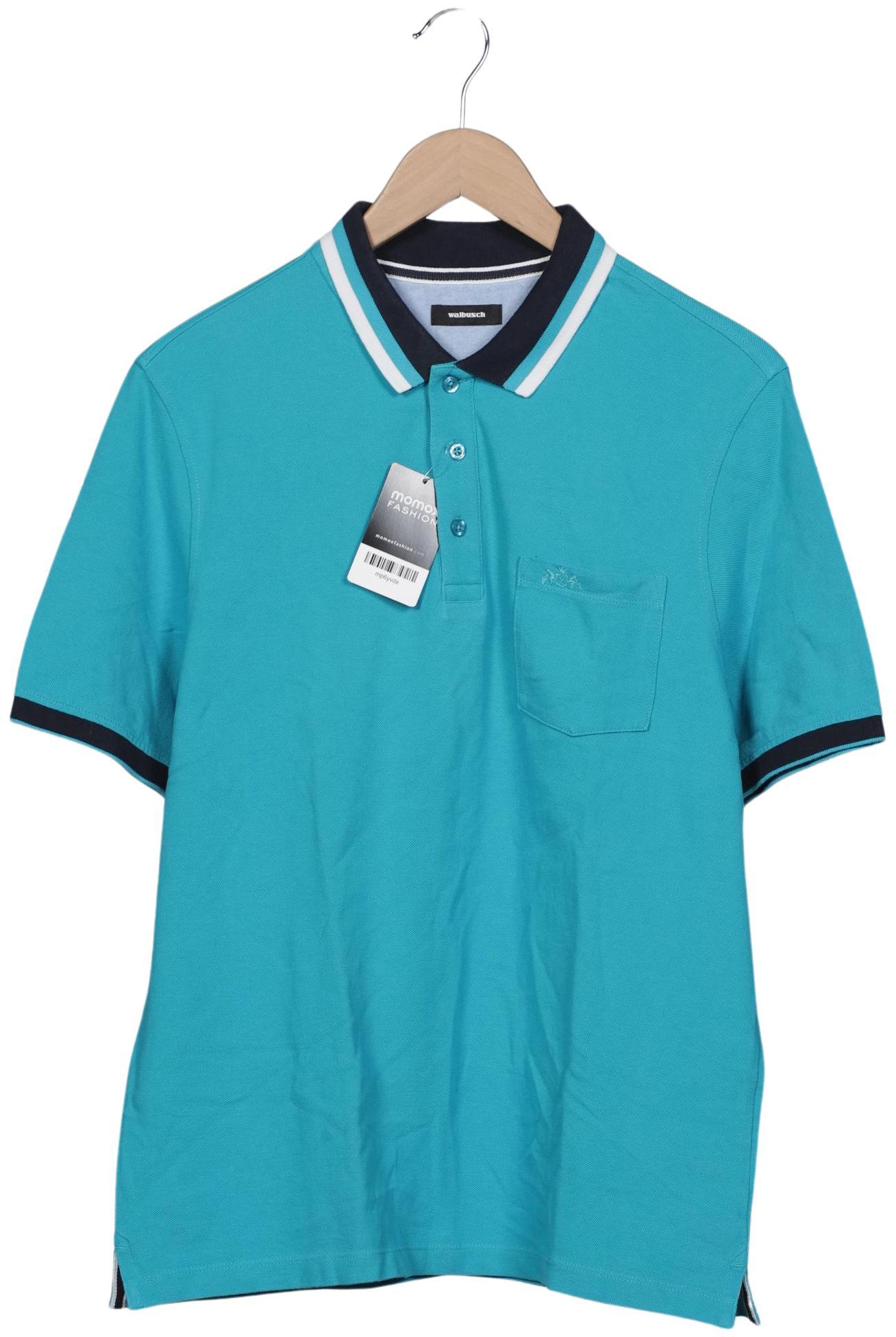 

Walbusch Herren Poloshirt, blau, Gr. 50