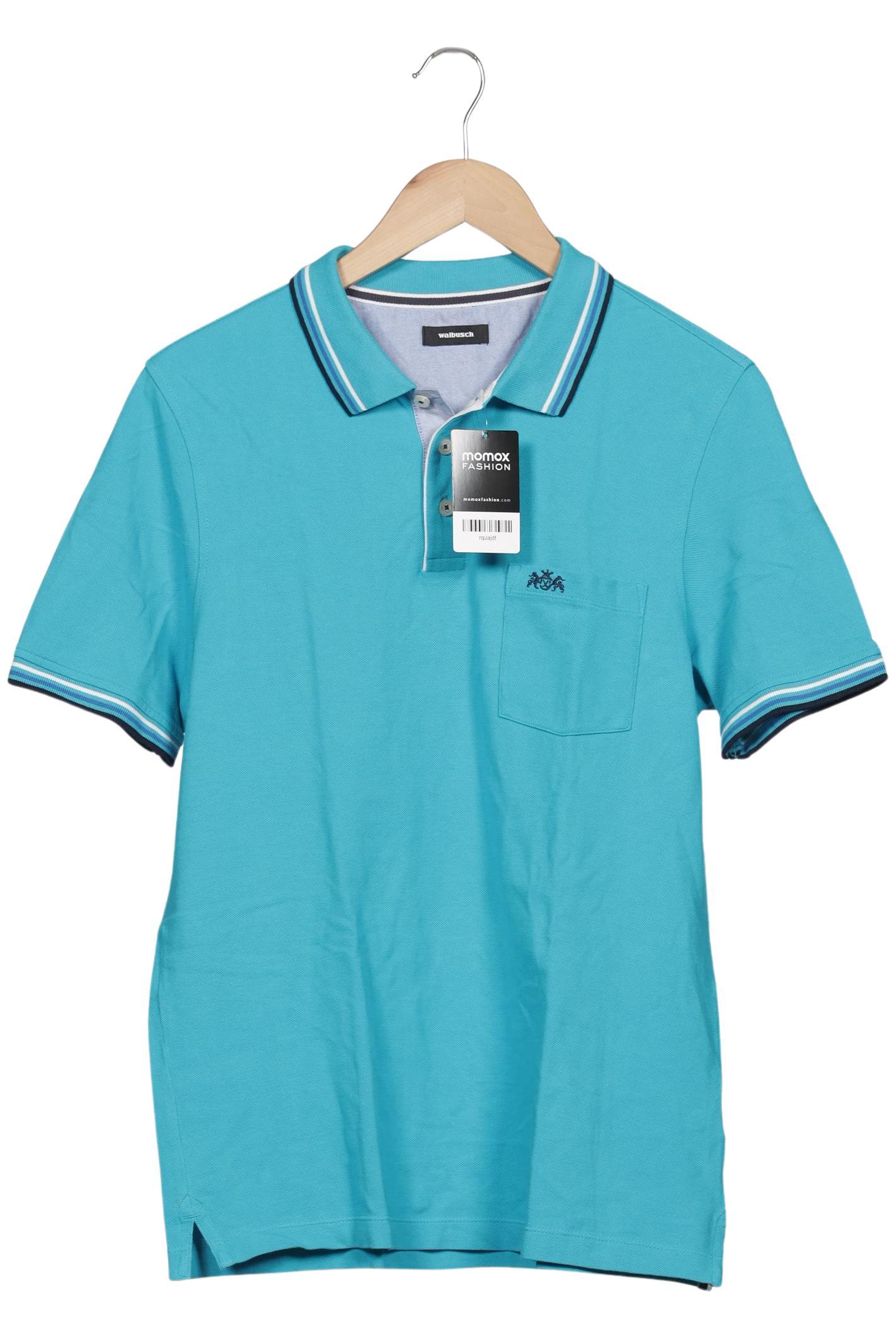 

Walbusch Herren Poloshirt, blau, Gr. 48