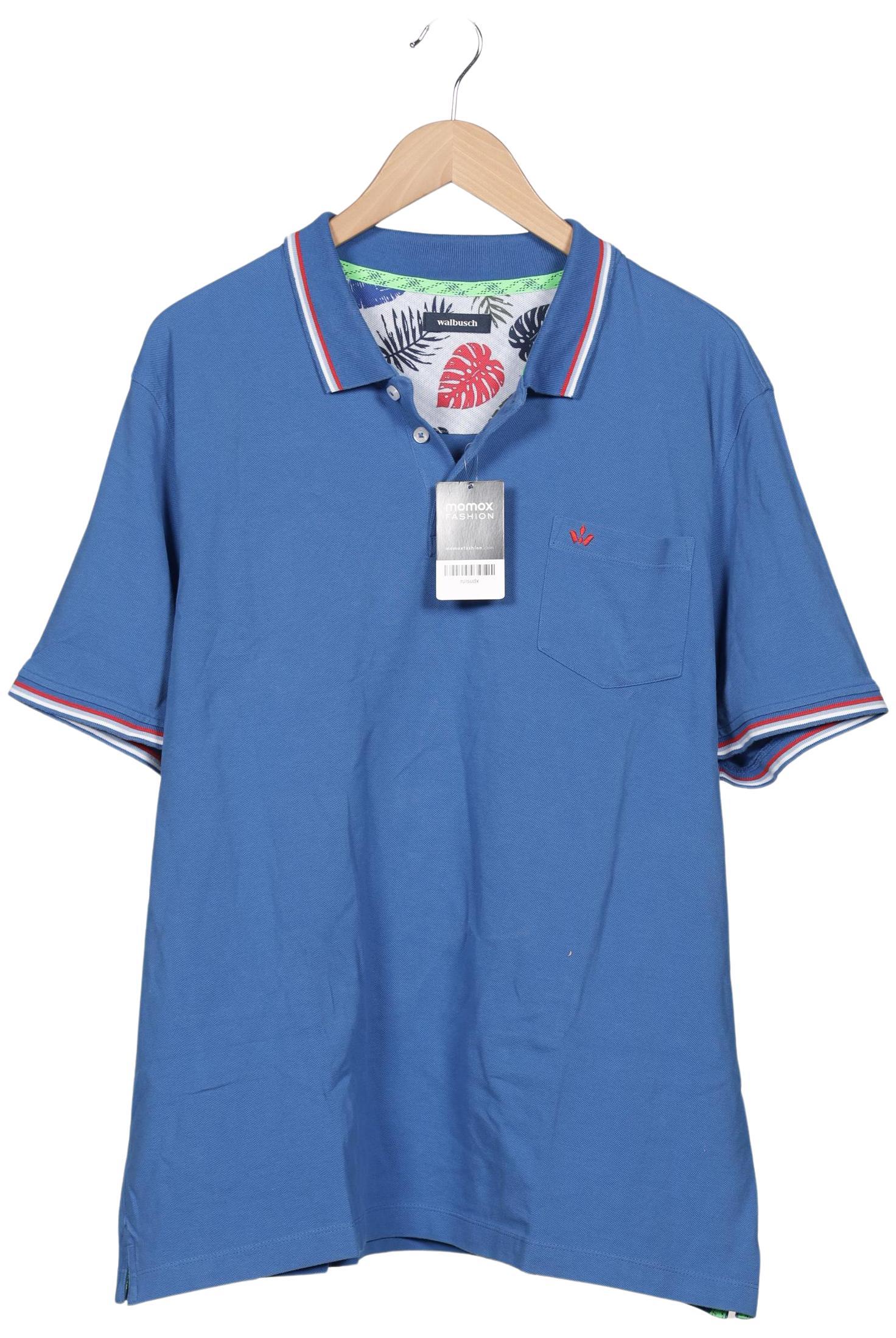 

Walbusch Herren Poloshirt, blau, Gr. 60