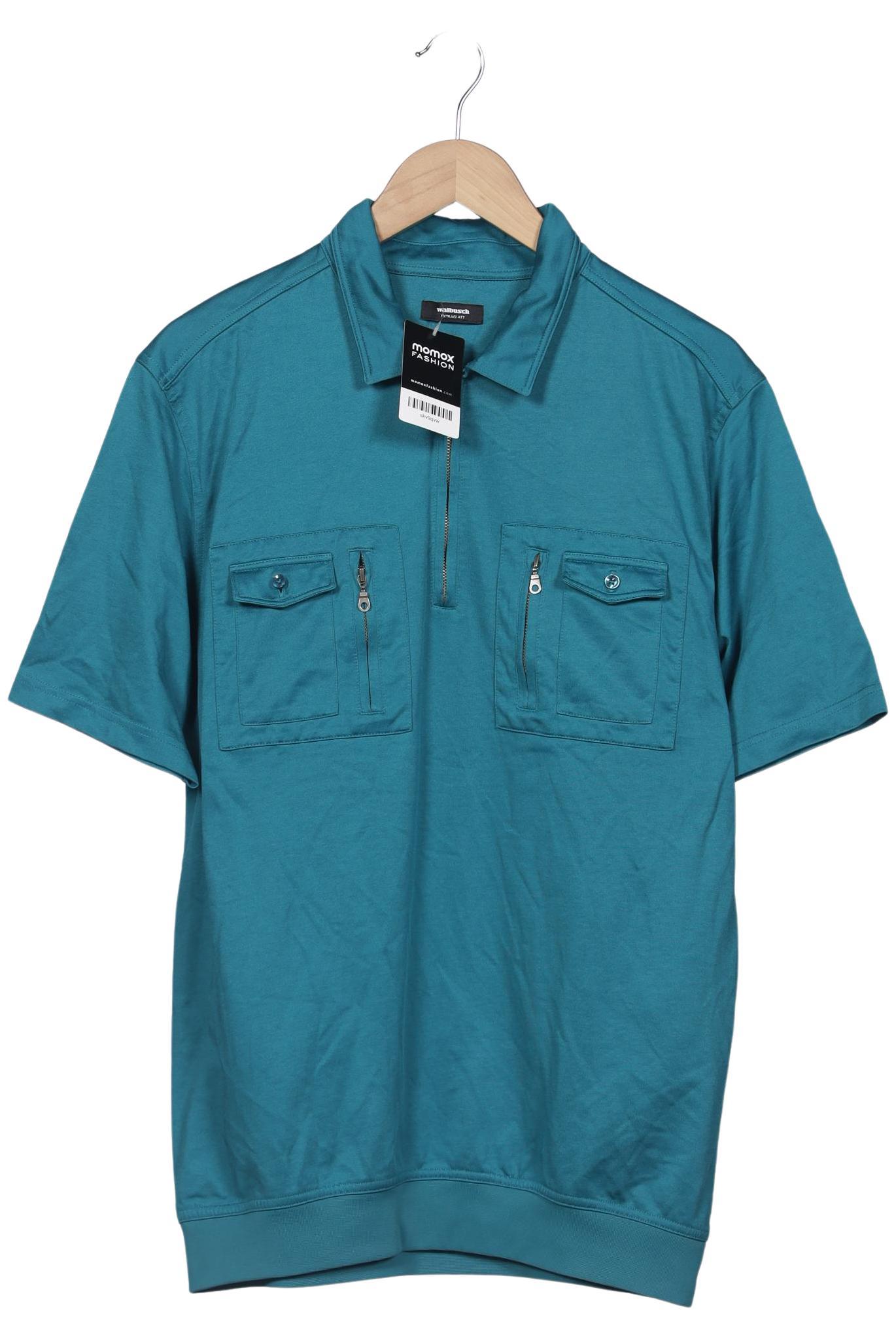 

Walbusch Herren Poloshirt, blau, Gr. 54