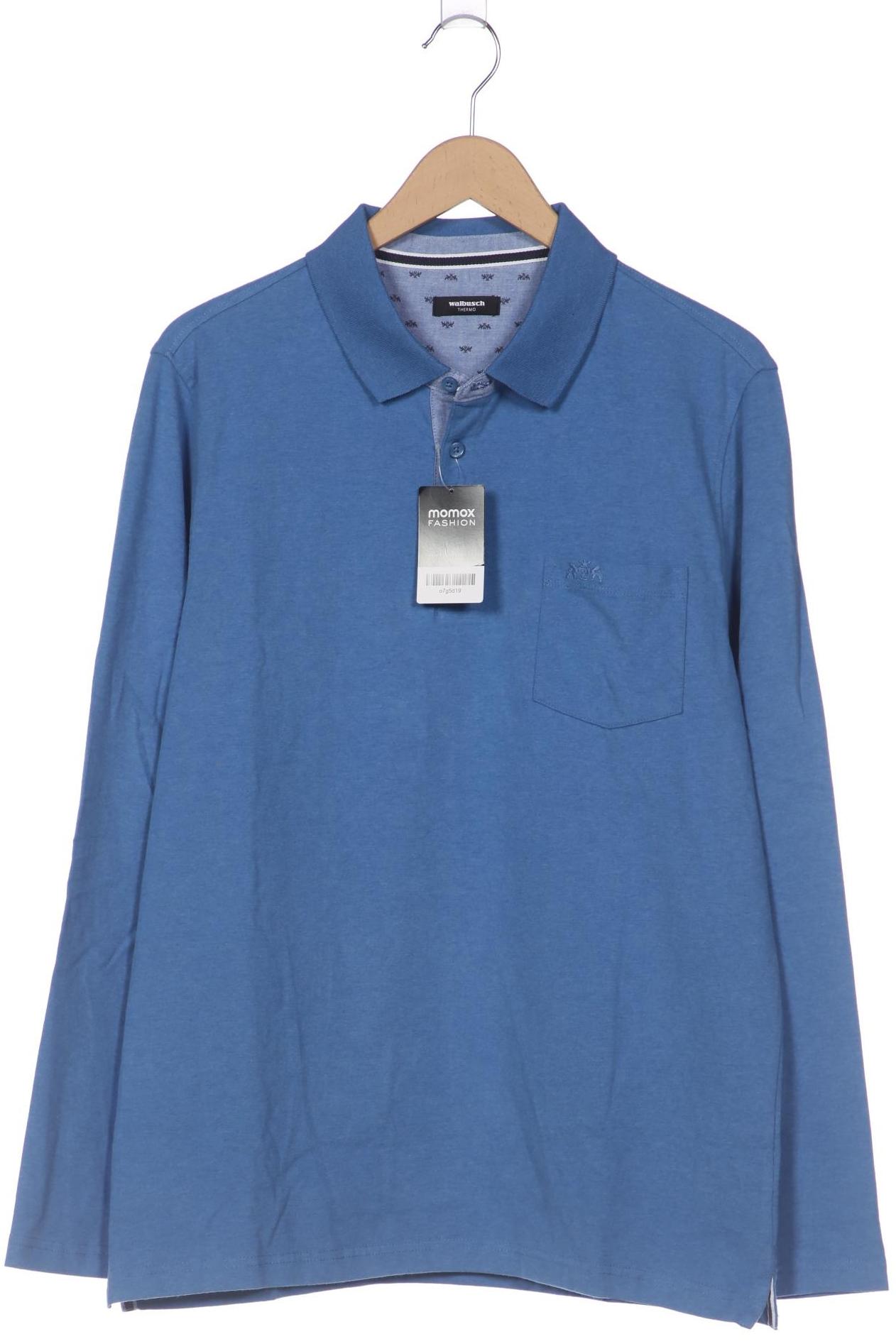 

Walbusch Herren Poloshirt, blau, Gr. 52