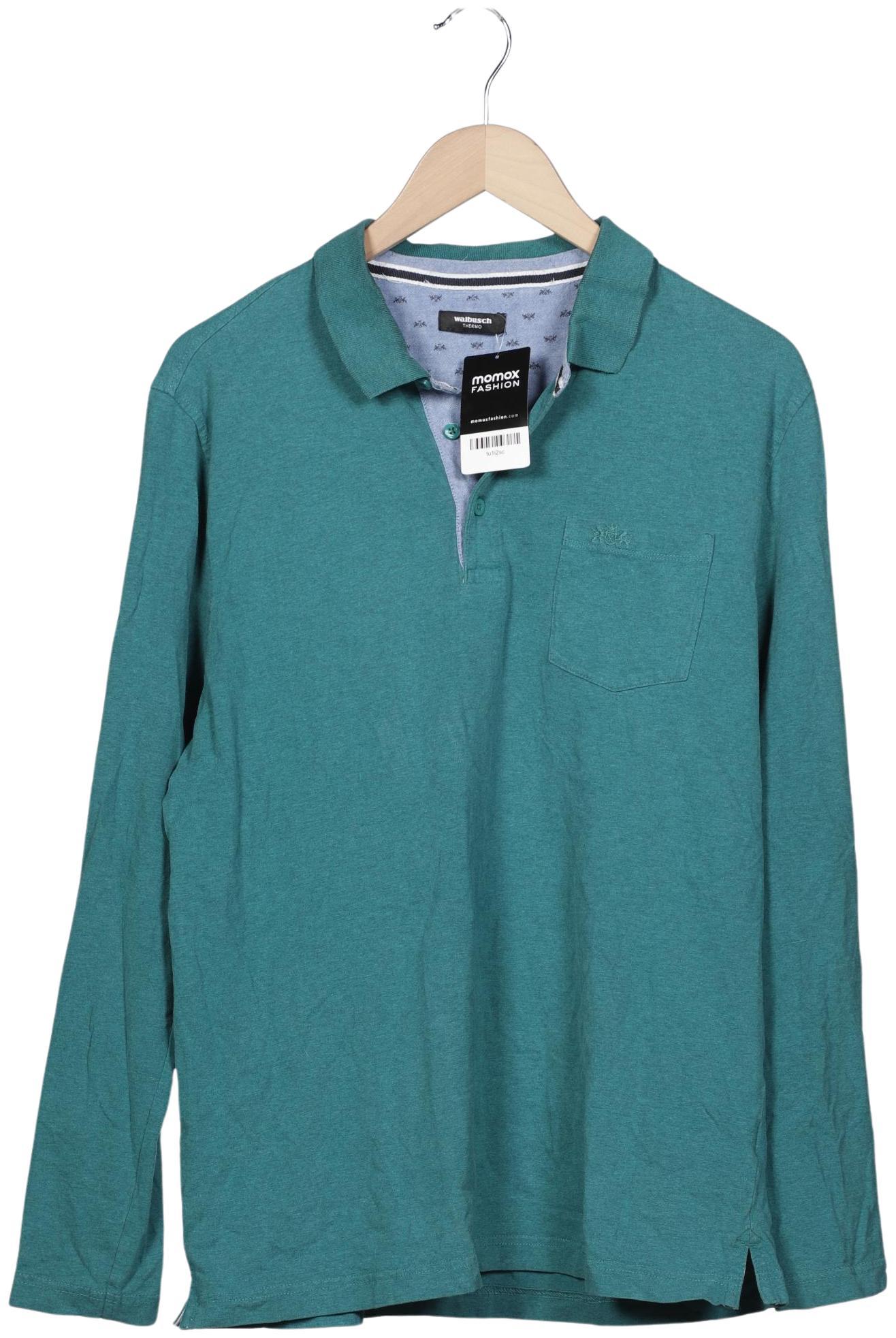 Thumbnail - Walbusch Herren Poloshirt, türkis, Gr. 52