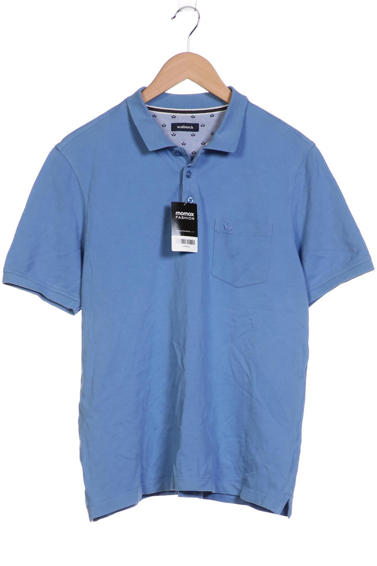 

Walbusch Herren Poloshirt, blau, Gr. 48