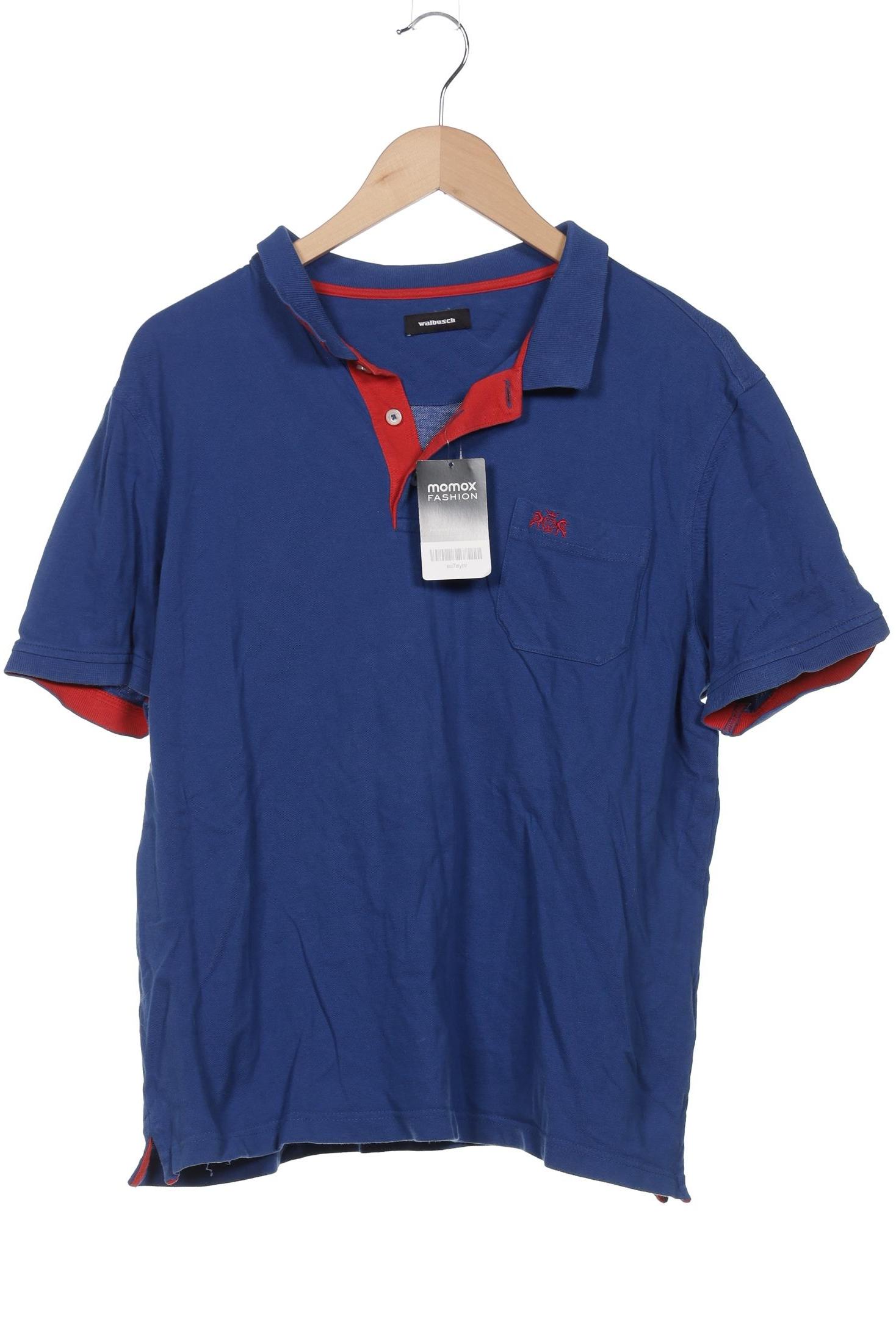 

Walbusch Herren Poloshirt, blau, Gr. 54