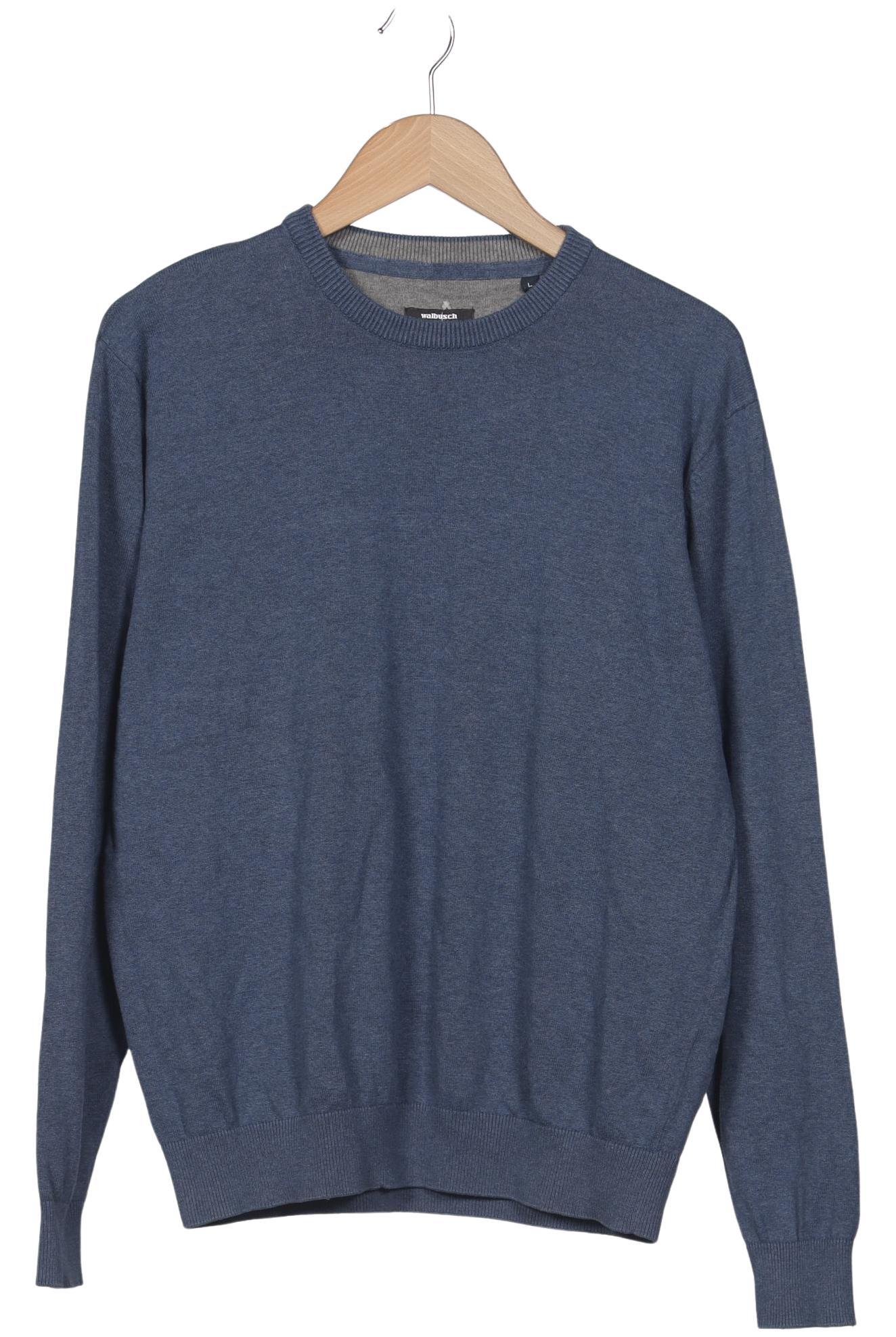 

Walbusch Herren Pullover, blau, Gr. 52