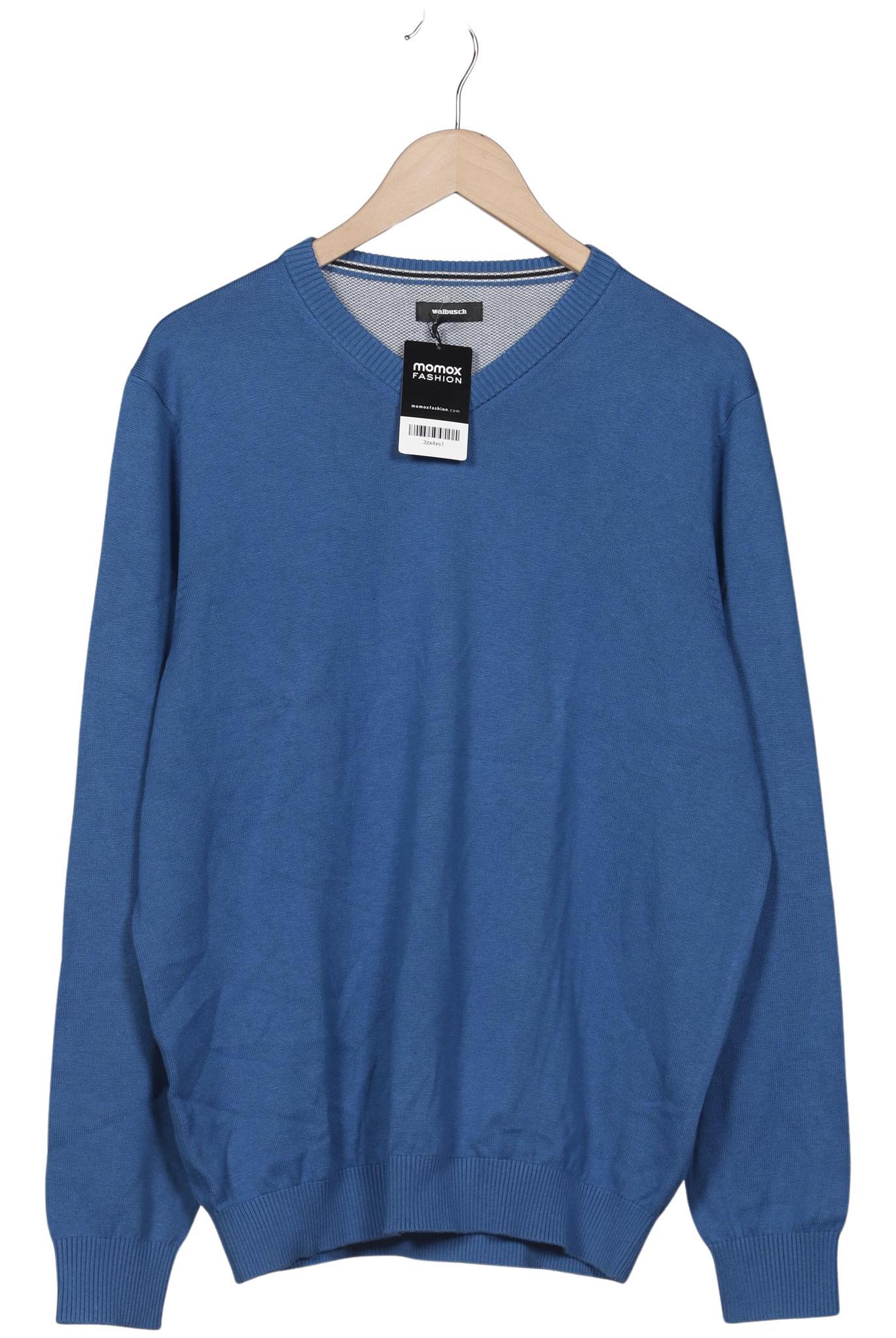 

Walbusch Herren Pullover, blau, Gr. 52