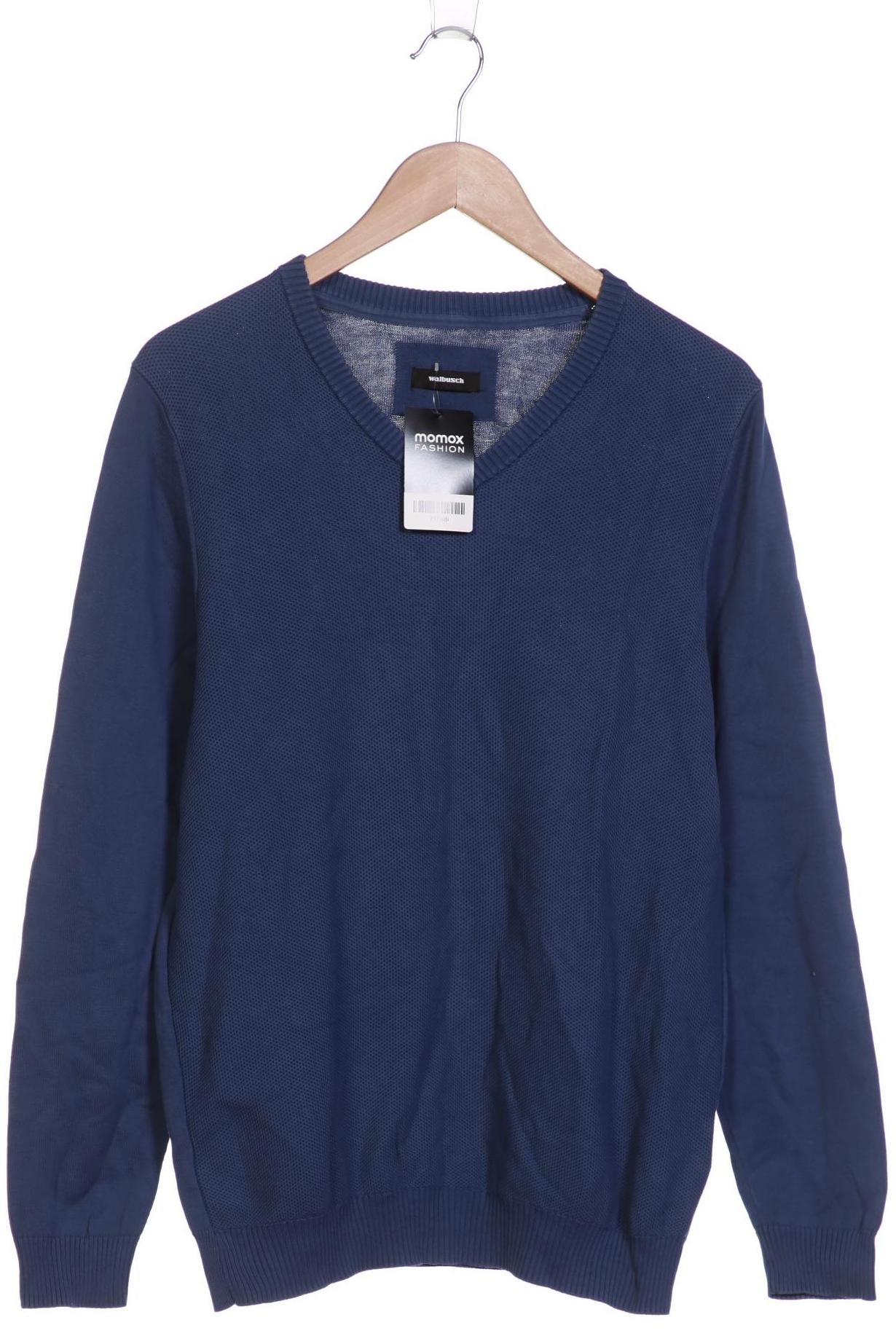

Walbusch Herren Pullover, blau, Gr. 50