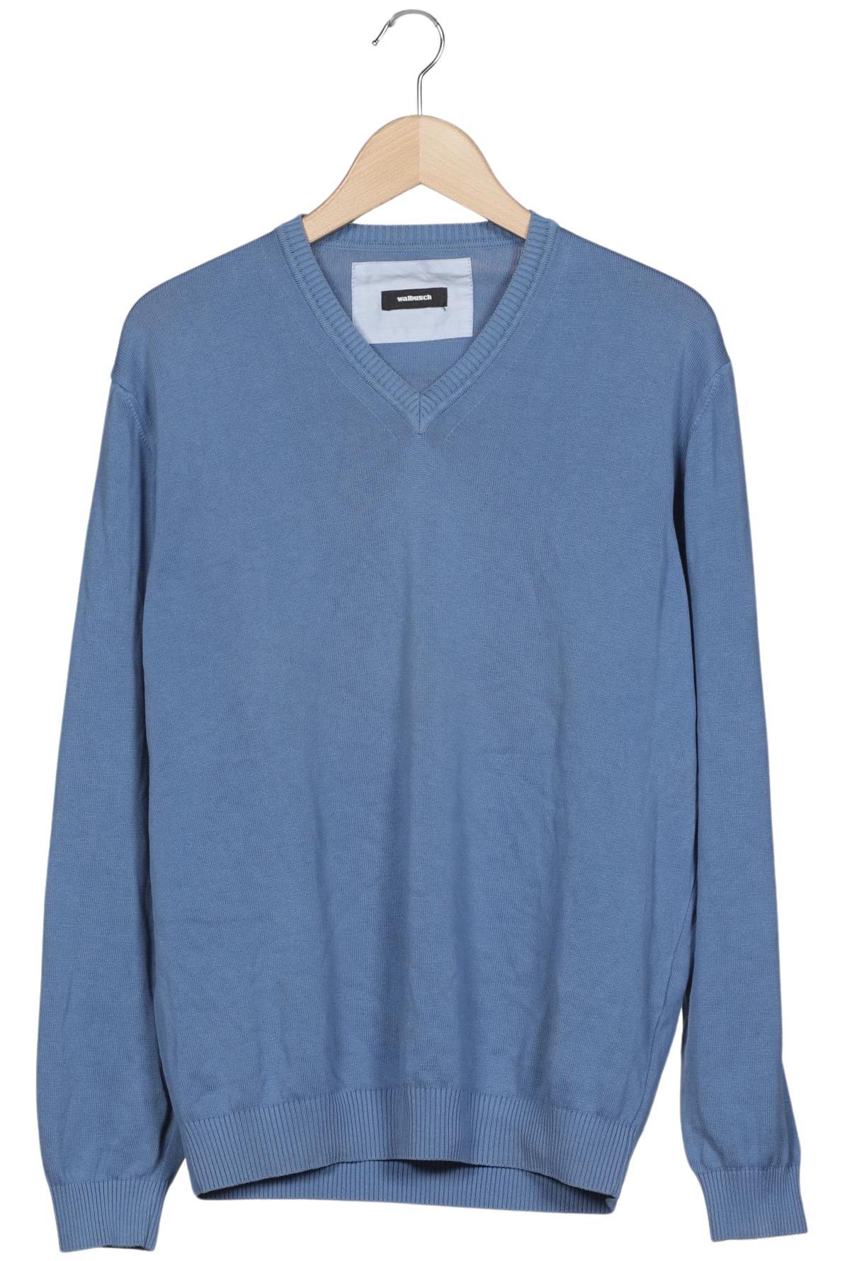

Walbusch Herren Pullover, blau, Gr. 50
