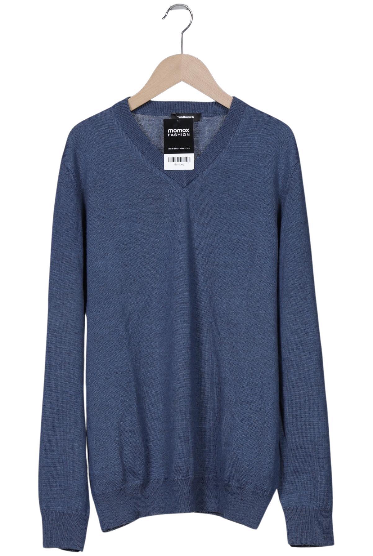 

Walbusch Herren Pullover, blau, Gr. 52