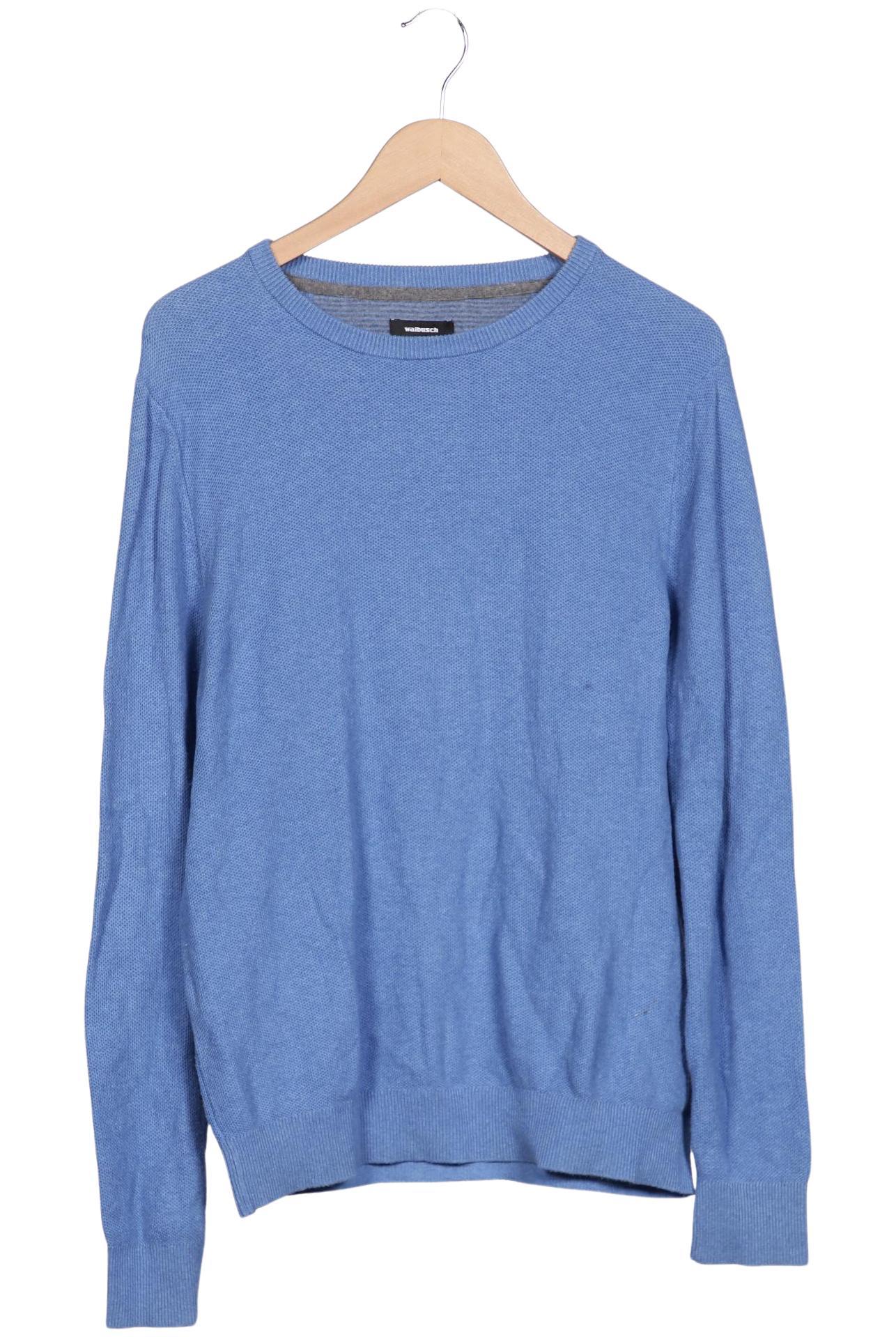

Walbusch Herren Pullover, blau, Gr. 52