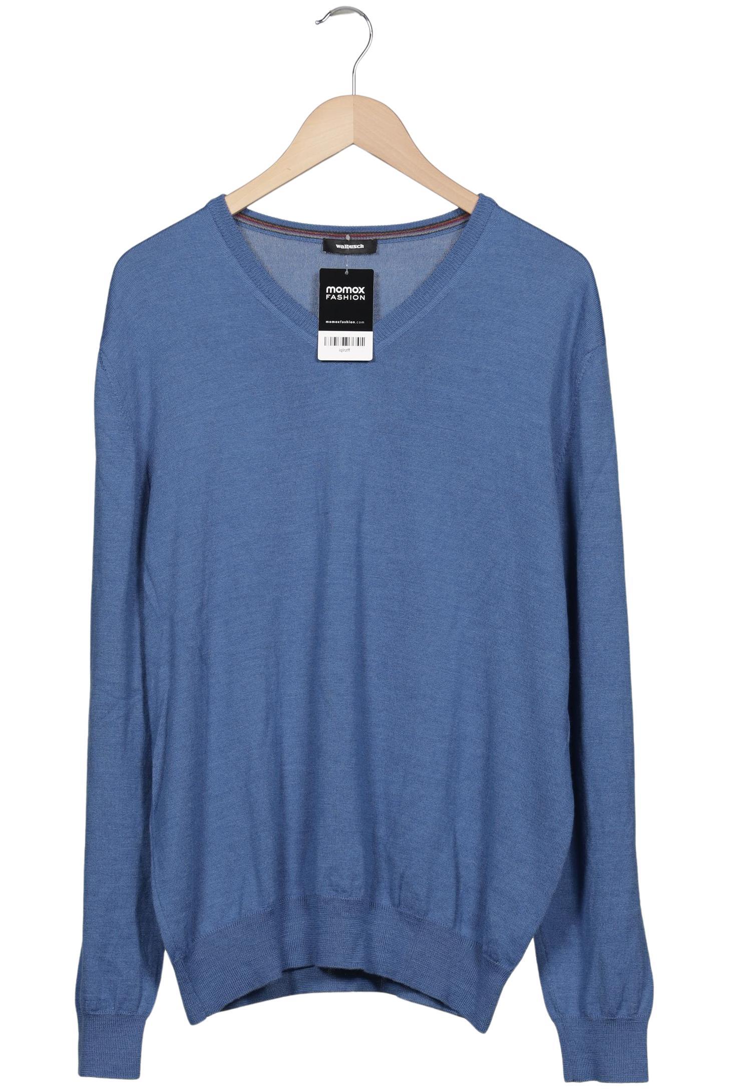 

Walbusch Herren Pullover, blau, Gr. 58